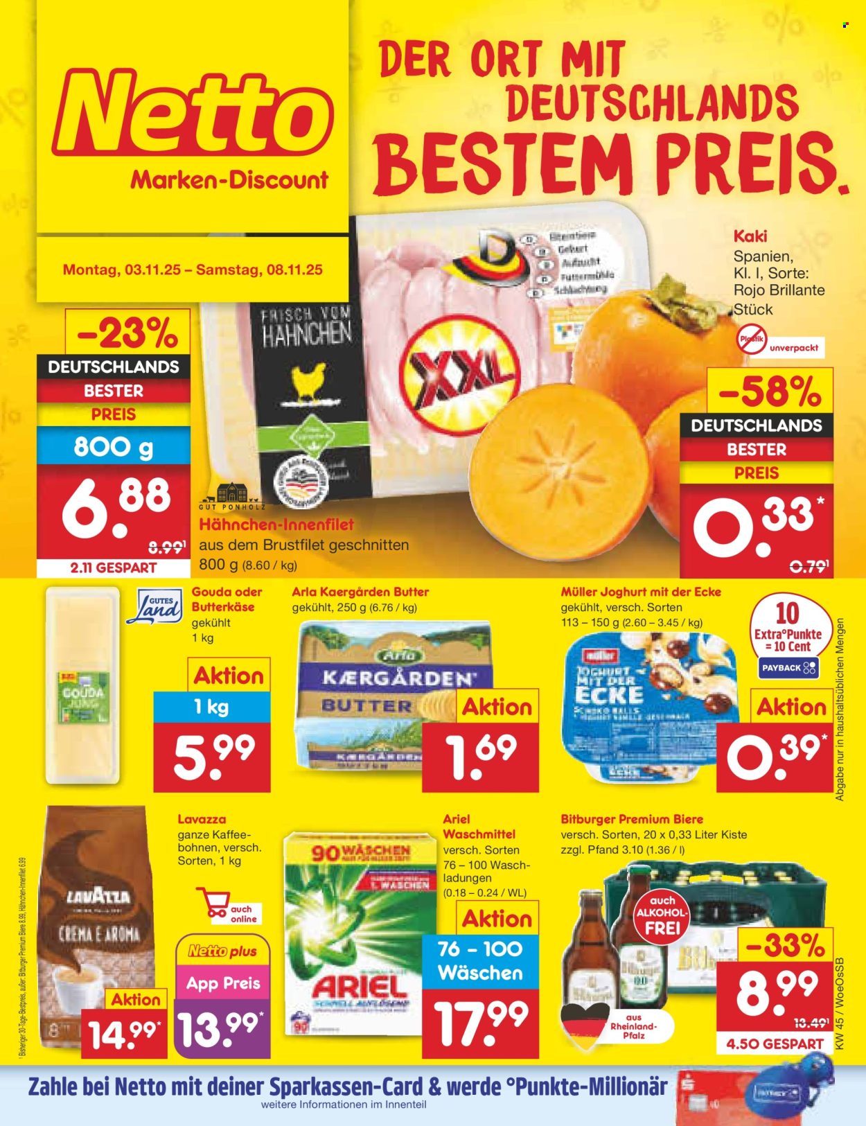 Netto Marken-Discount Prospekte  - 3.11.2025 - 8.11.2025. Seite 1