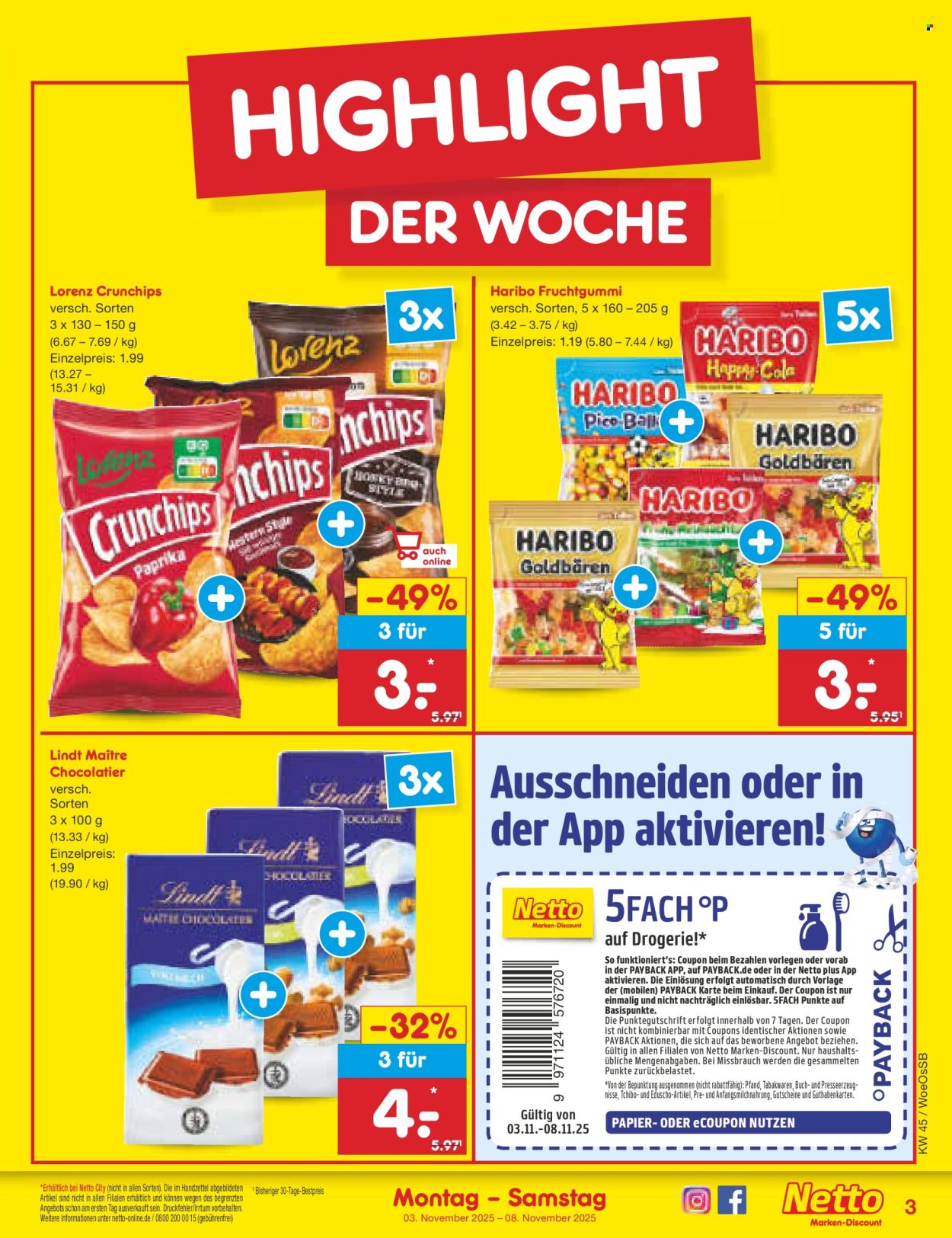 Netto Marken-Discount Prospekte  - 3.11.2025 - 8.11.2025. Seite 3