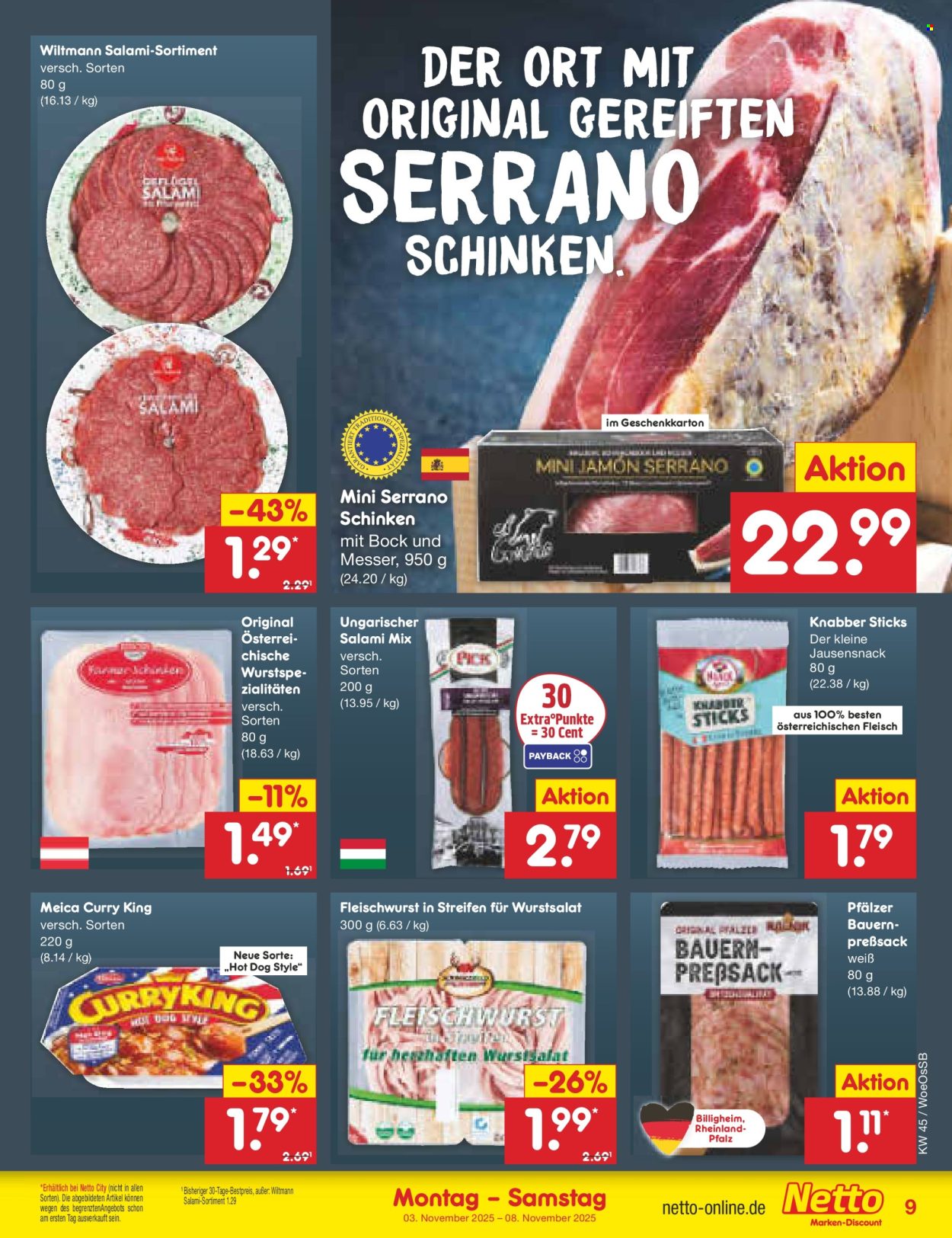 Netto Marken-Discount Prospekte  - 3.11.2025 - 8.11.2025. Seite 9