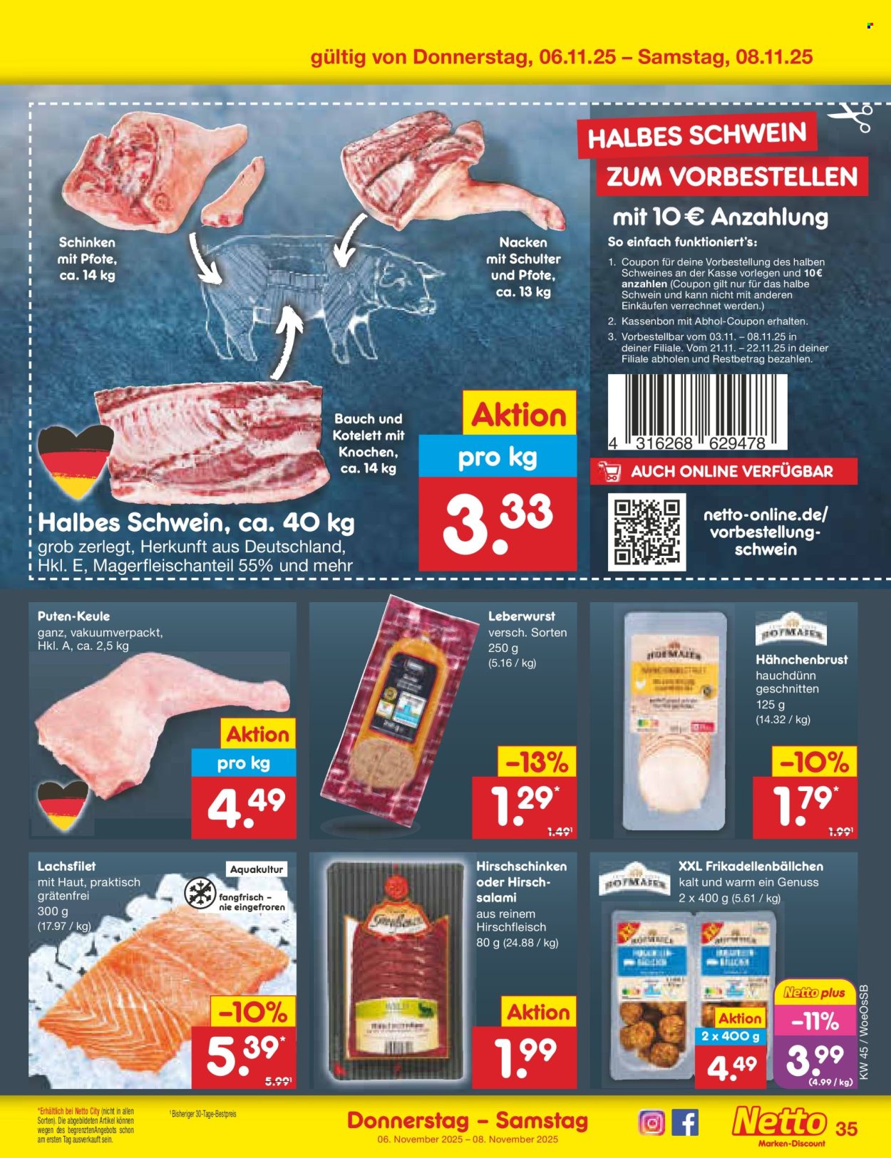 Netto Marken-Discount Prospekte  - 3.11.2025 - 8.11.2025. Seite 39