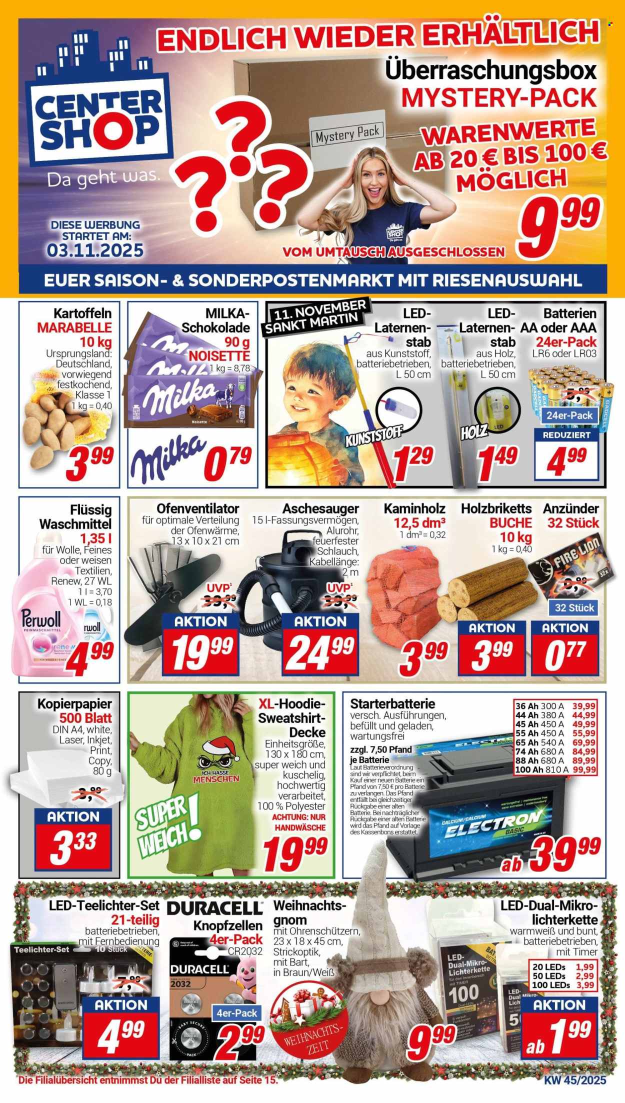 CENTERSHOP Prospekte  - 3.11.2025 - 8.11.2025. Seite 1