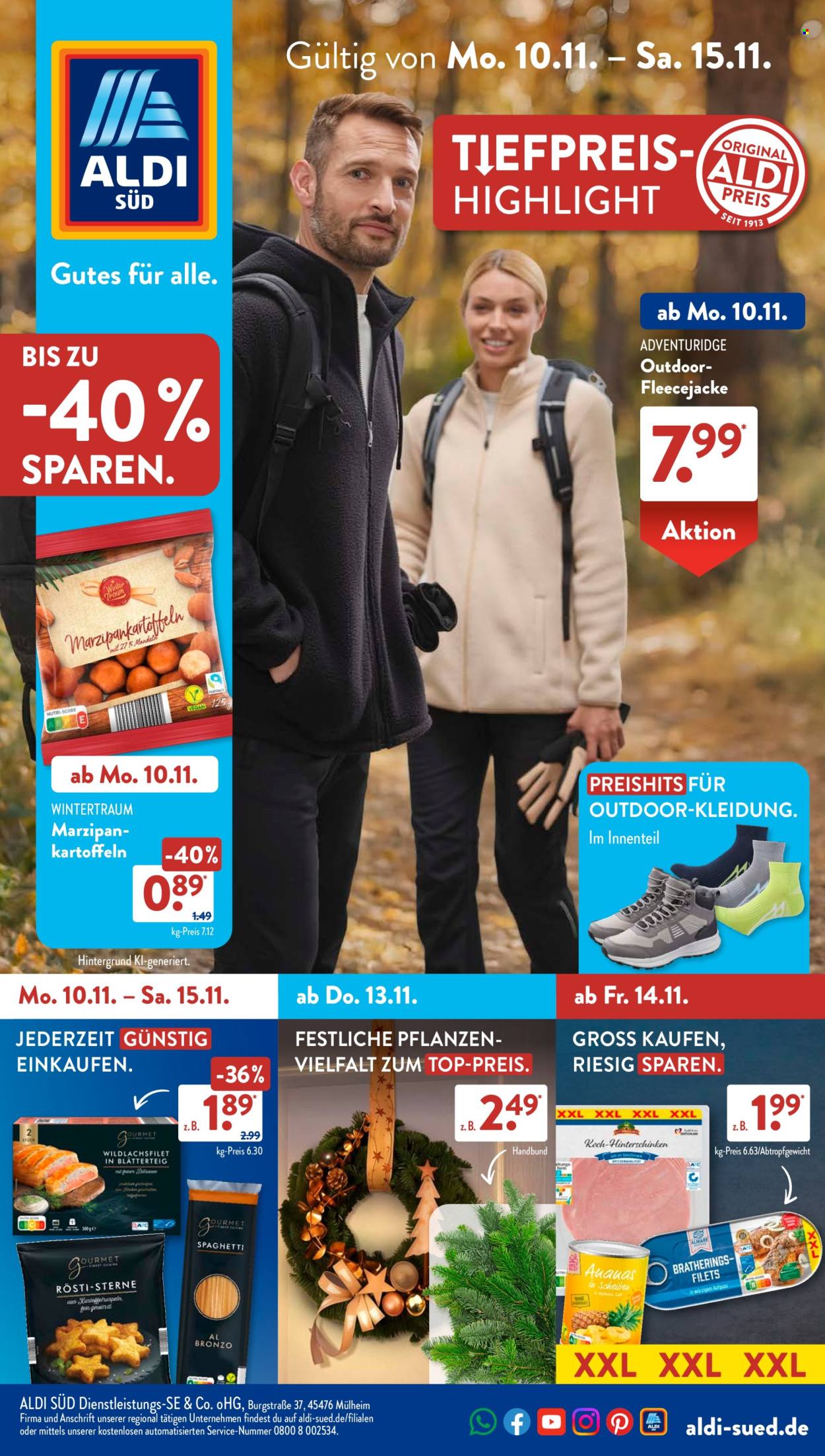 ALDI SÜD Prospekte  - 10.11.2025 - 15.11.2025. Seite 1