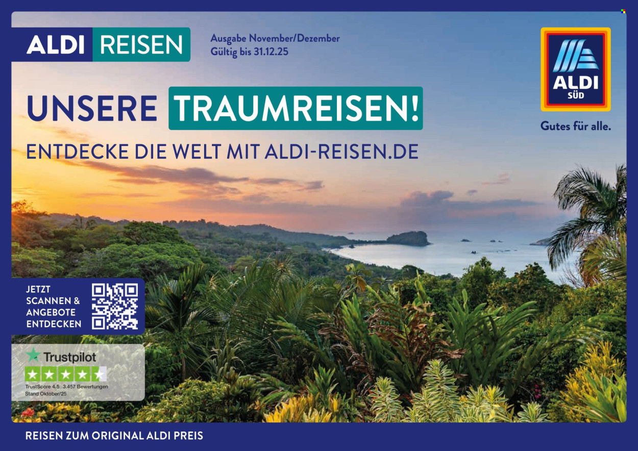 ALDI SÜD Prospekte  - 2.11.2025 - 31.12.2025. Seite 1
