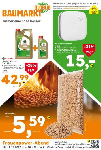 Prospekte Globus Baumarkt - 3.11.2025 - 8.11.2025.