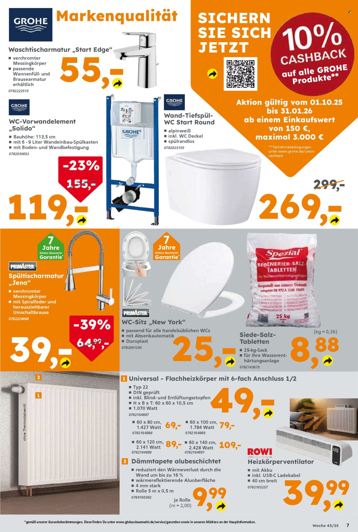 Globus Baumarkt Prospekte  - 3.11.2025 - 8.11.2025. Seite 7