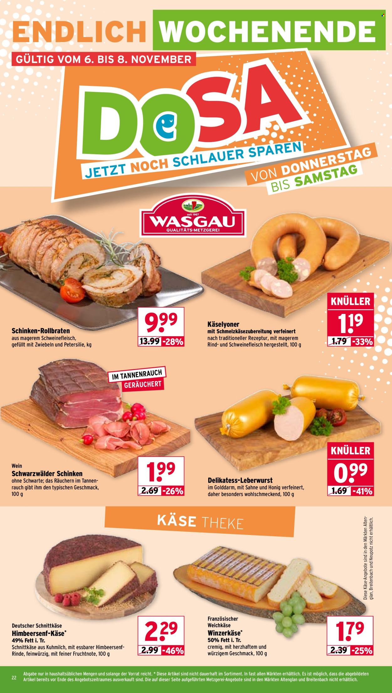 Wasgau Prospekte  - 3.11.2025 - 8.11.2025. Seite 22