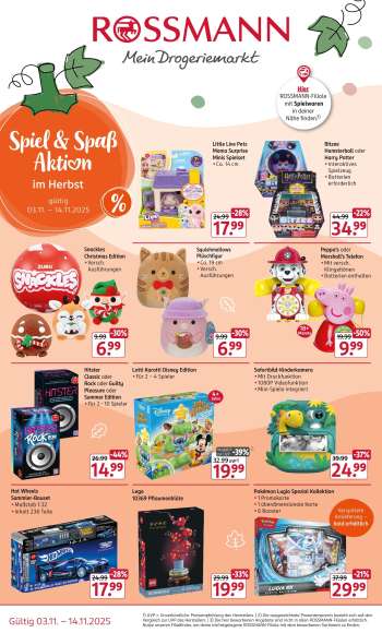 Prospekte Rossmann - 3.11.2025 - 14.11.2025.