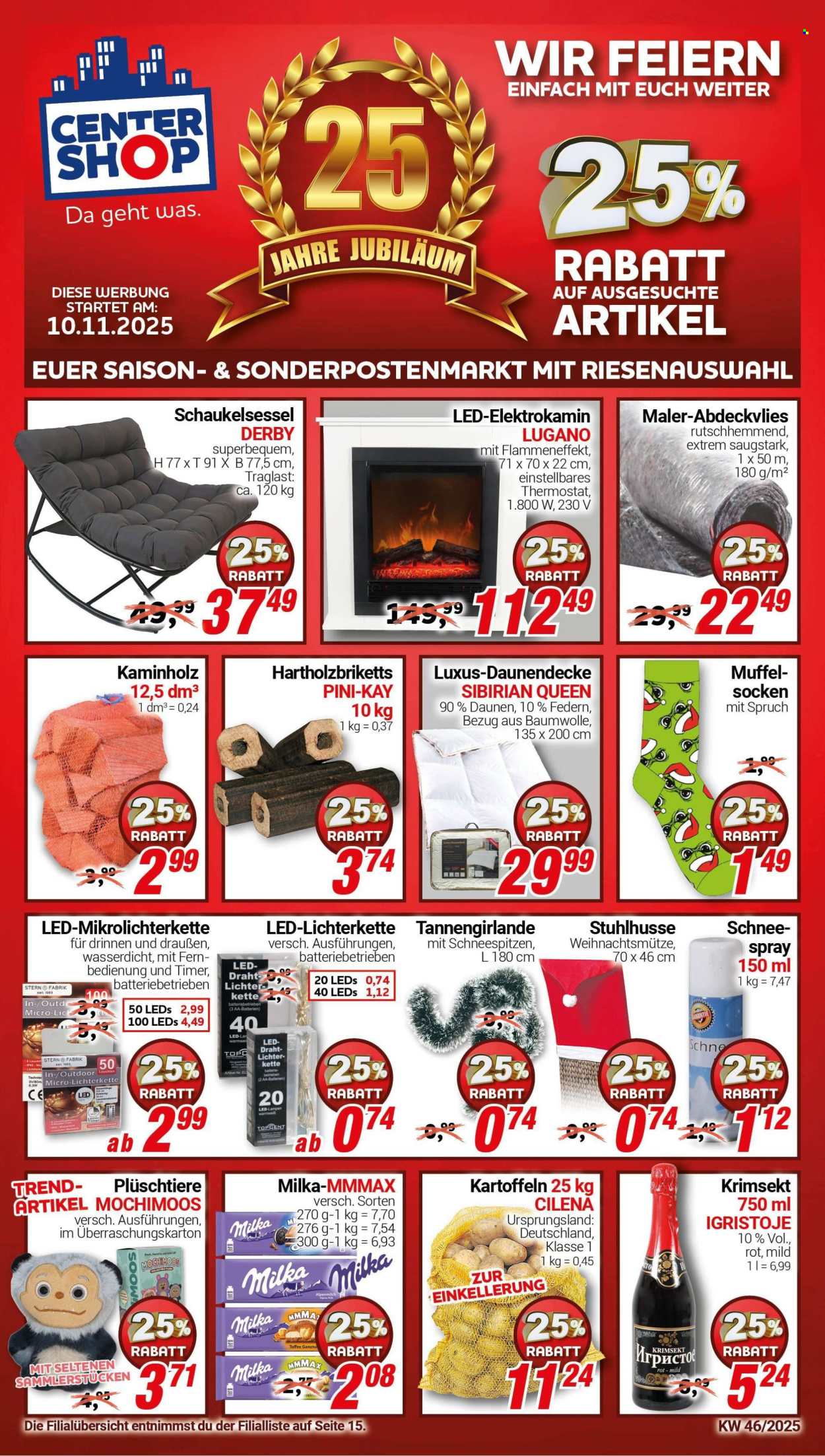CENTERSHOP Prospekte  - 10.11.2025 - 15.11.2025. Seite 1