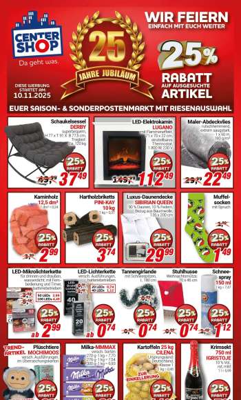 Prospekte CENTERSHOP - 10.11.2025 - 15.11.2025.