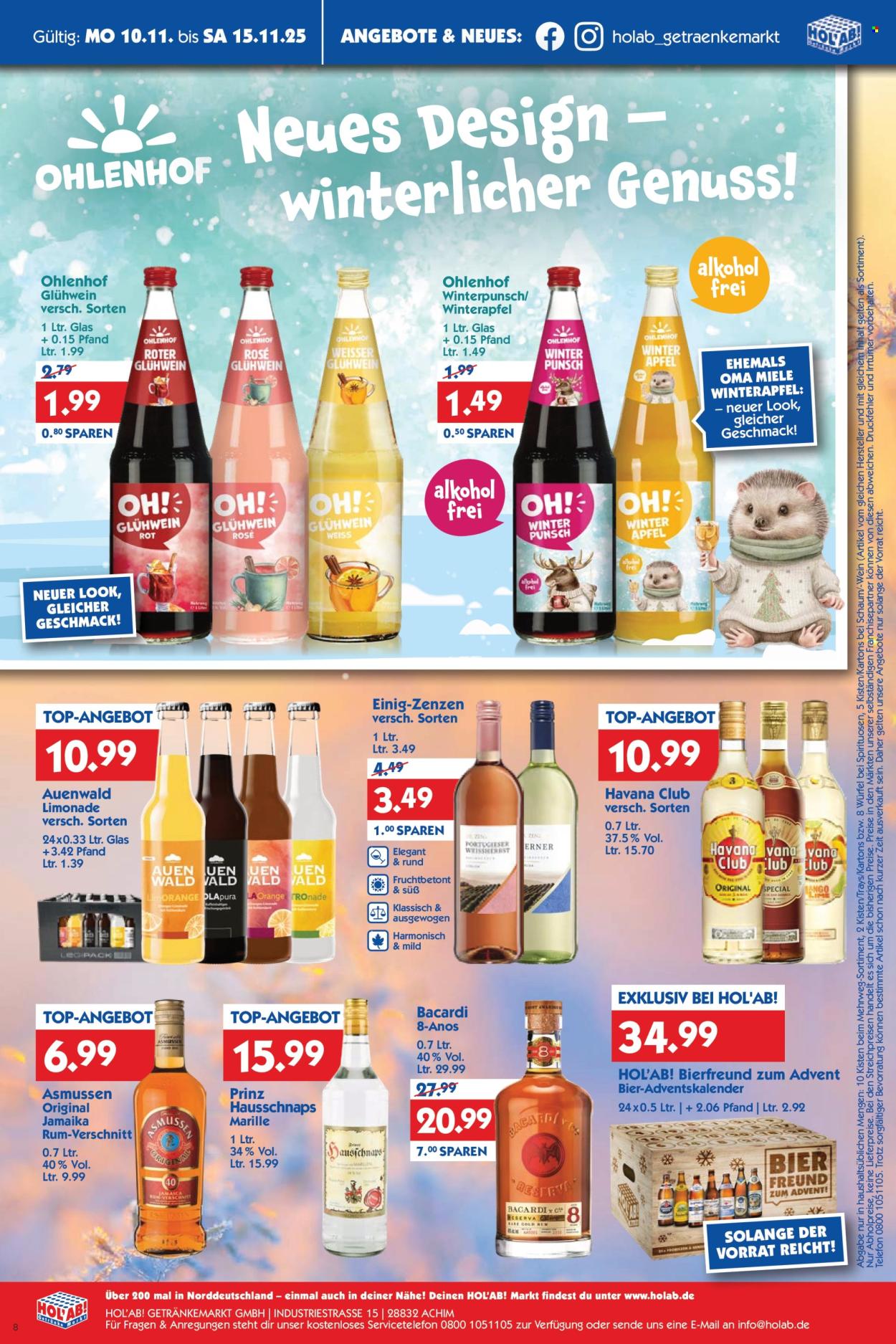 Hol'ab! Getränkemarkt Prospekte  - 10.11.2025 - 15.11.2025. Seite 8