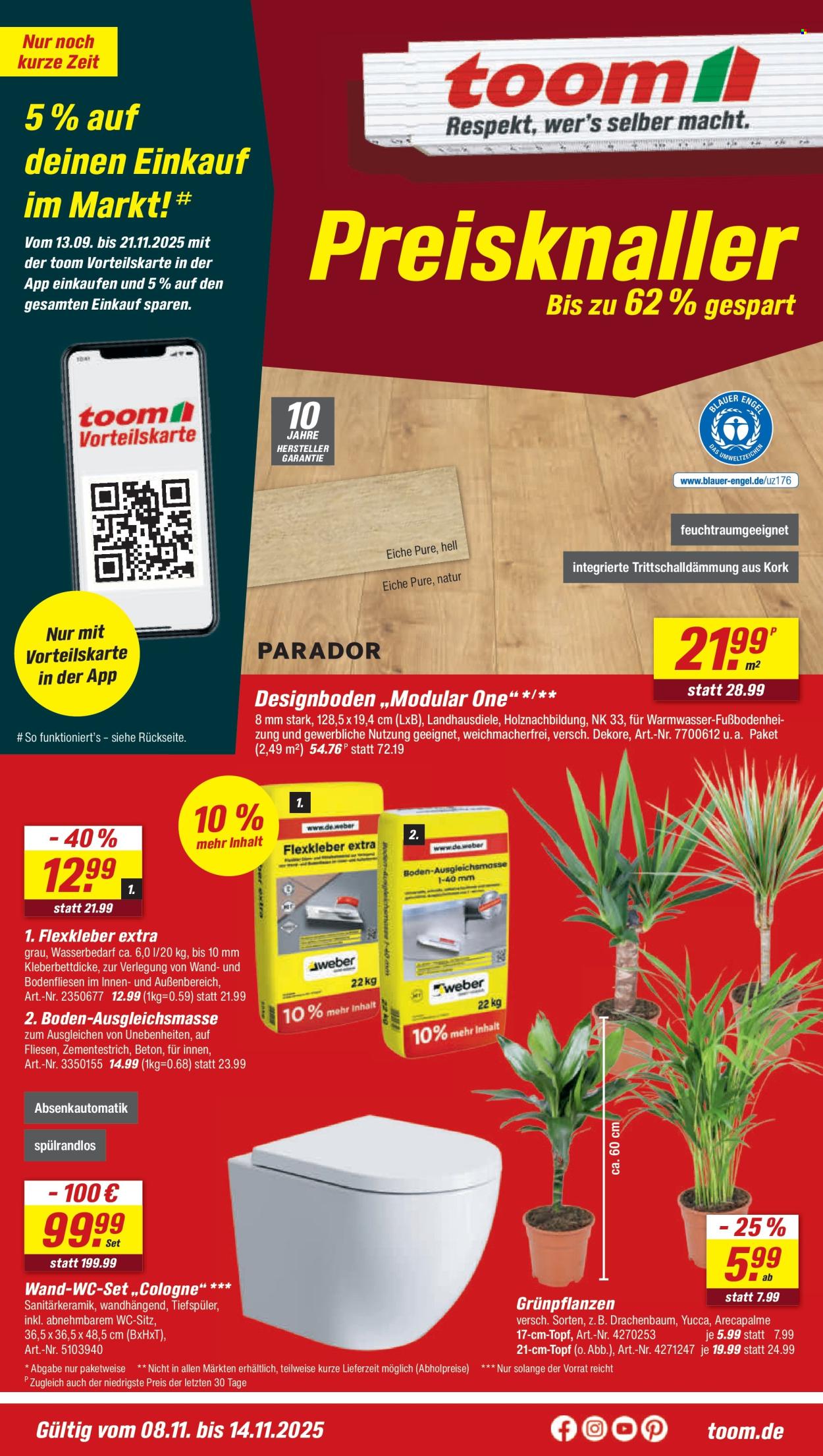 toom Baumarkt Prospekte  - 8.11.2025 - 14.11.2025. Seite 1