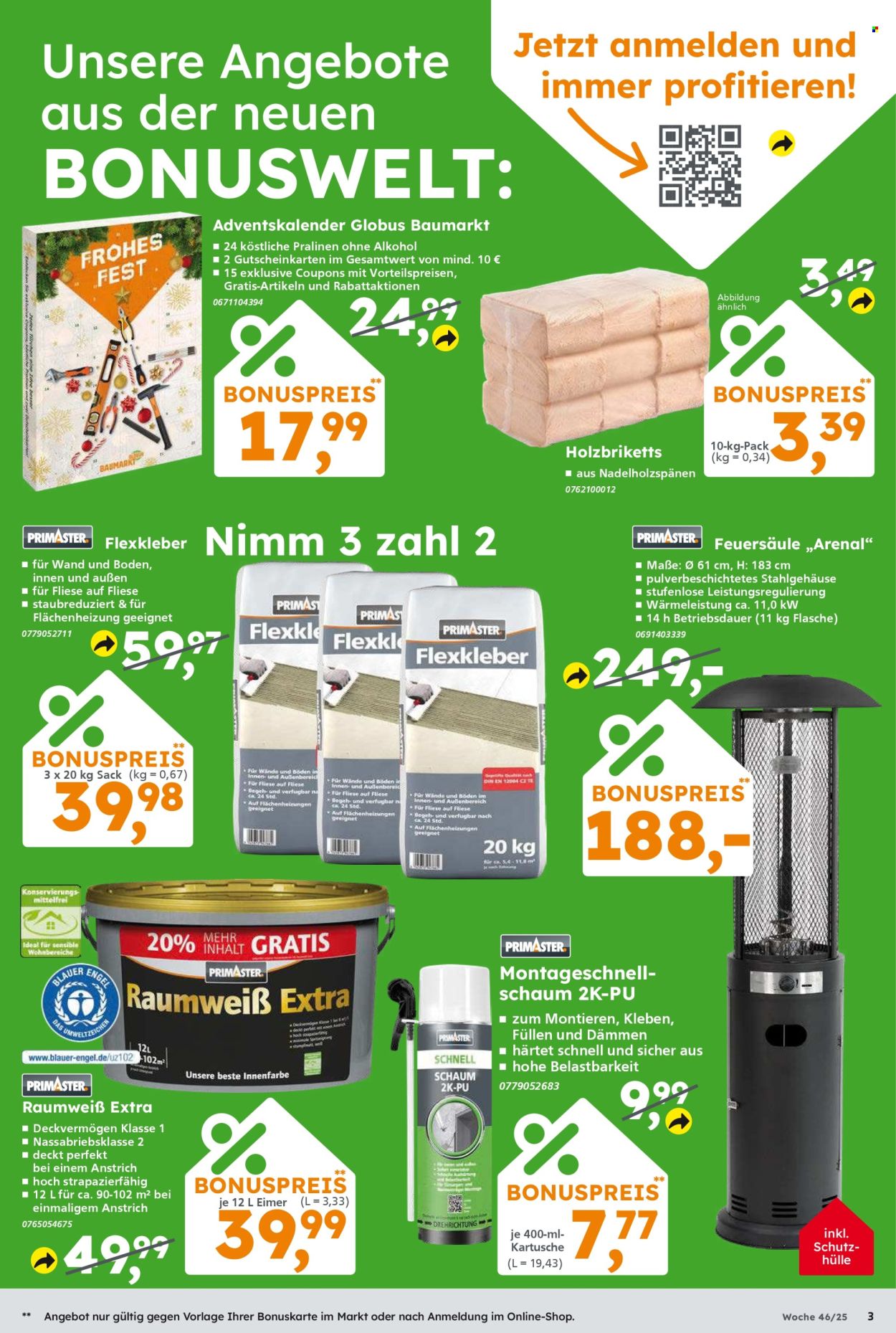 Globus Baumarkt Prospekte  - 10.11.2025 - 15.11.2025. Seite 3
