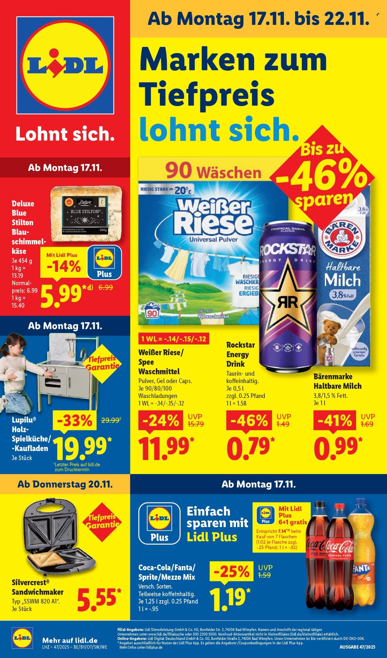 Lidl Prospekte  - 17.11.2025 - 22.11.2025. Seite 1