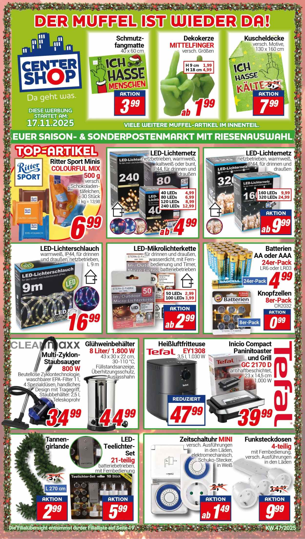 CENTERSHOP Prospekte  - 17.11.2025 - 22.11.2025. Seite 1