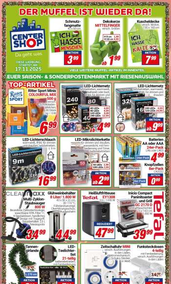 Prospekte CENTERSHOP - 17.11.2025 - 22.11.2025.