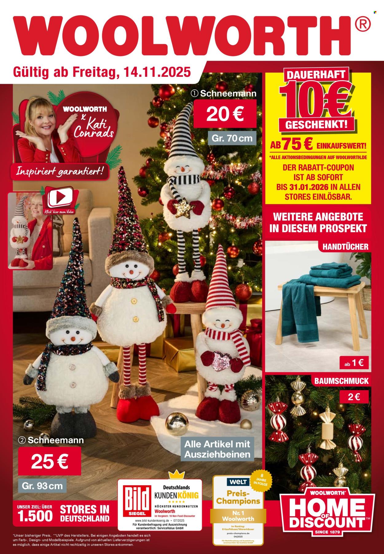 Woolworth Prospekte  - 14.11.2025 - 24.11.2025. Seite 1