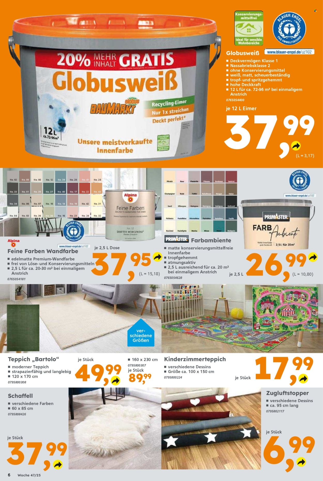 Globus Baumarkt Prospekte  - 17.11.2025 - 22.11.2025. Seite 6