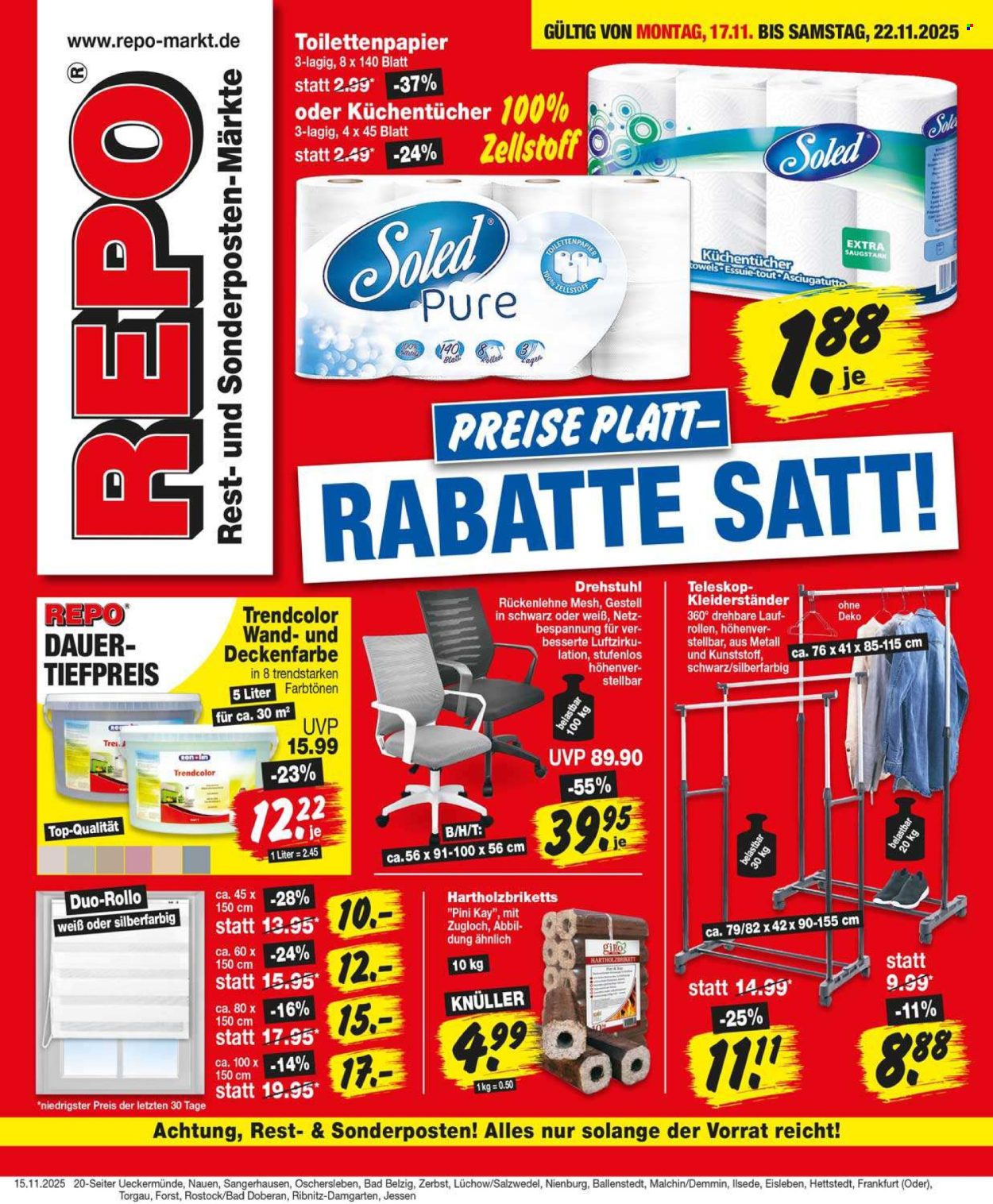 Repo Prospekte  - 17.11.2025 - 22.11.2025. Seite 1