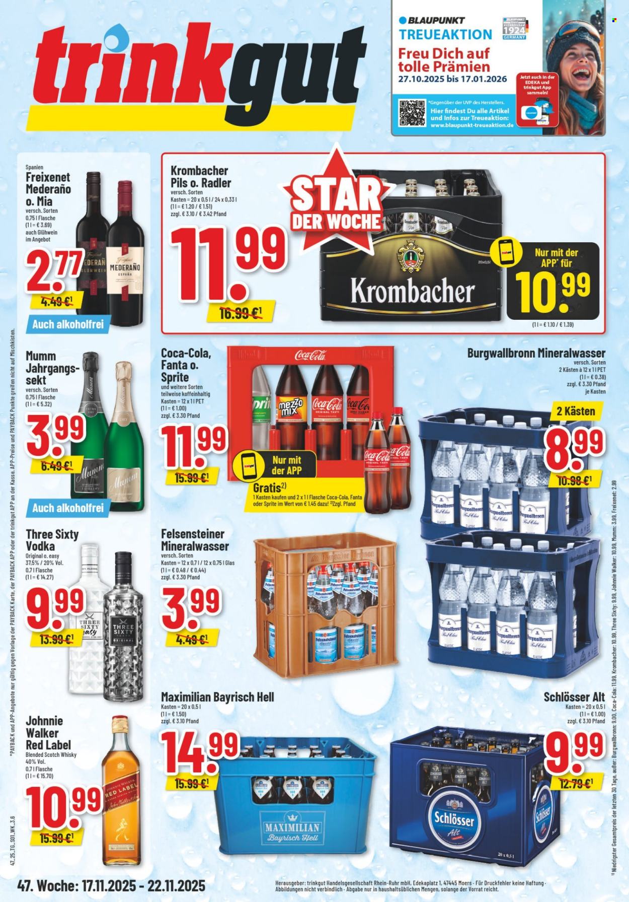 trinkgut Prospekte  - 17.11.2025 - 22.11.2025. Seite 1