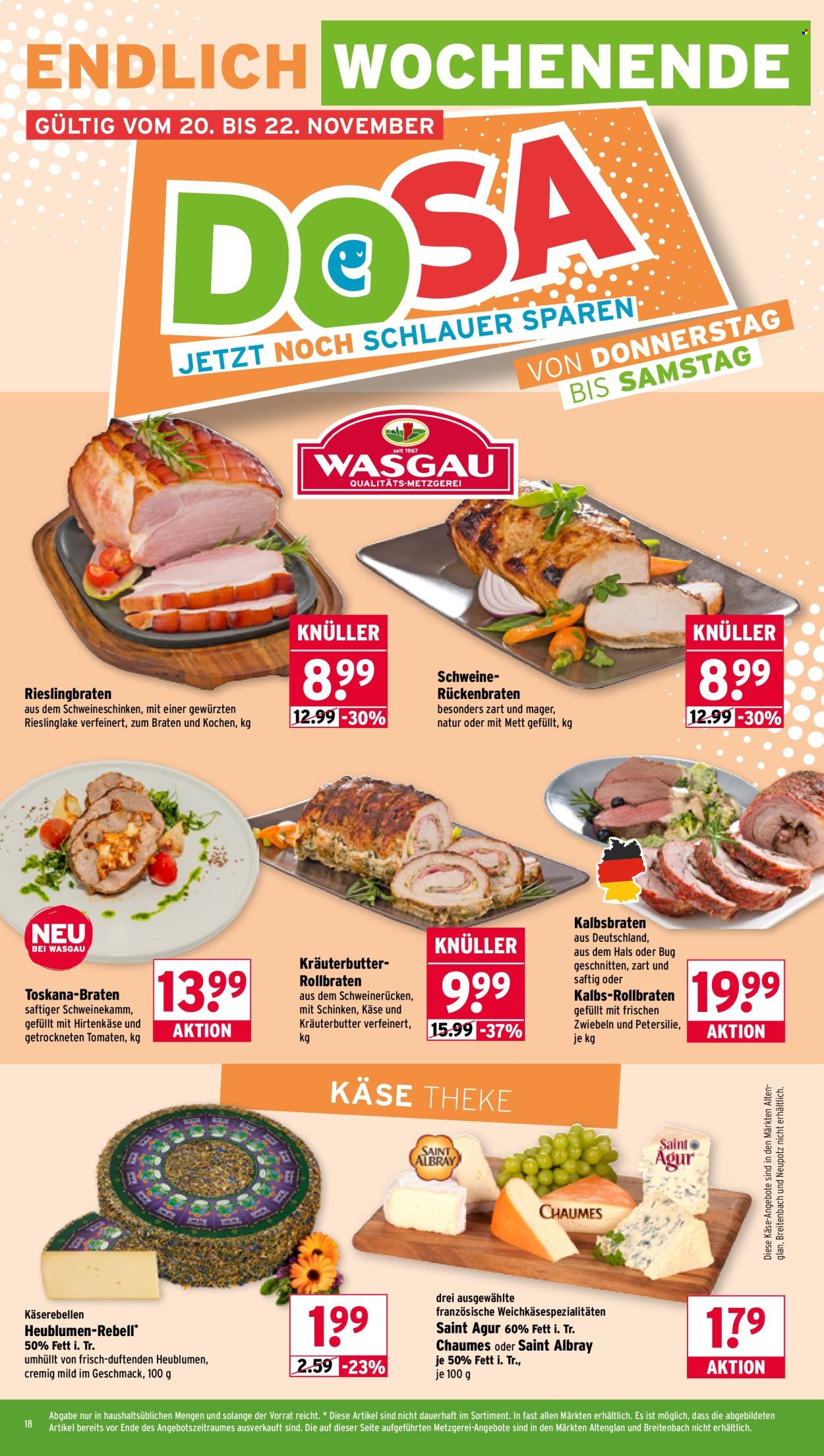 Wasgau Prospekte  - 17.11.2025 - 22.11.2025. Seite 18