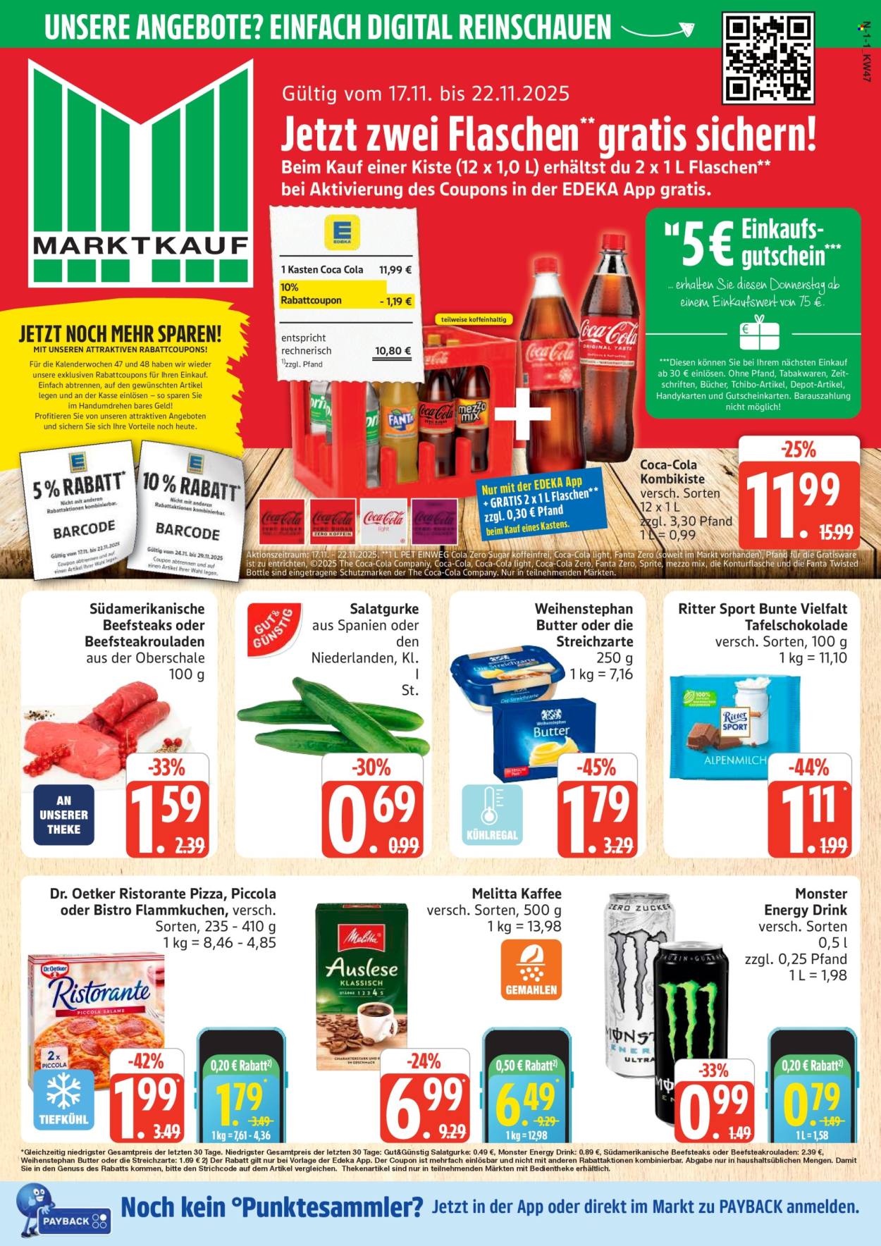 Marktkauf Prospekte  - 17.11.2025 - 22.11.2025. Seite 1