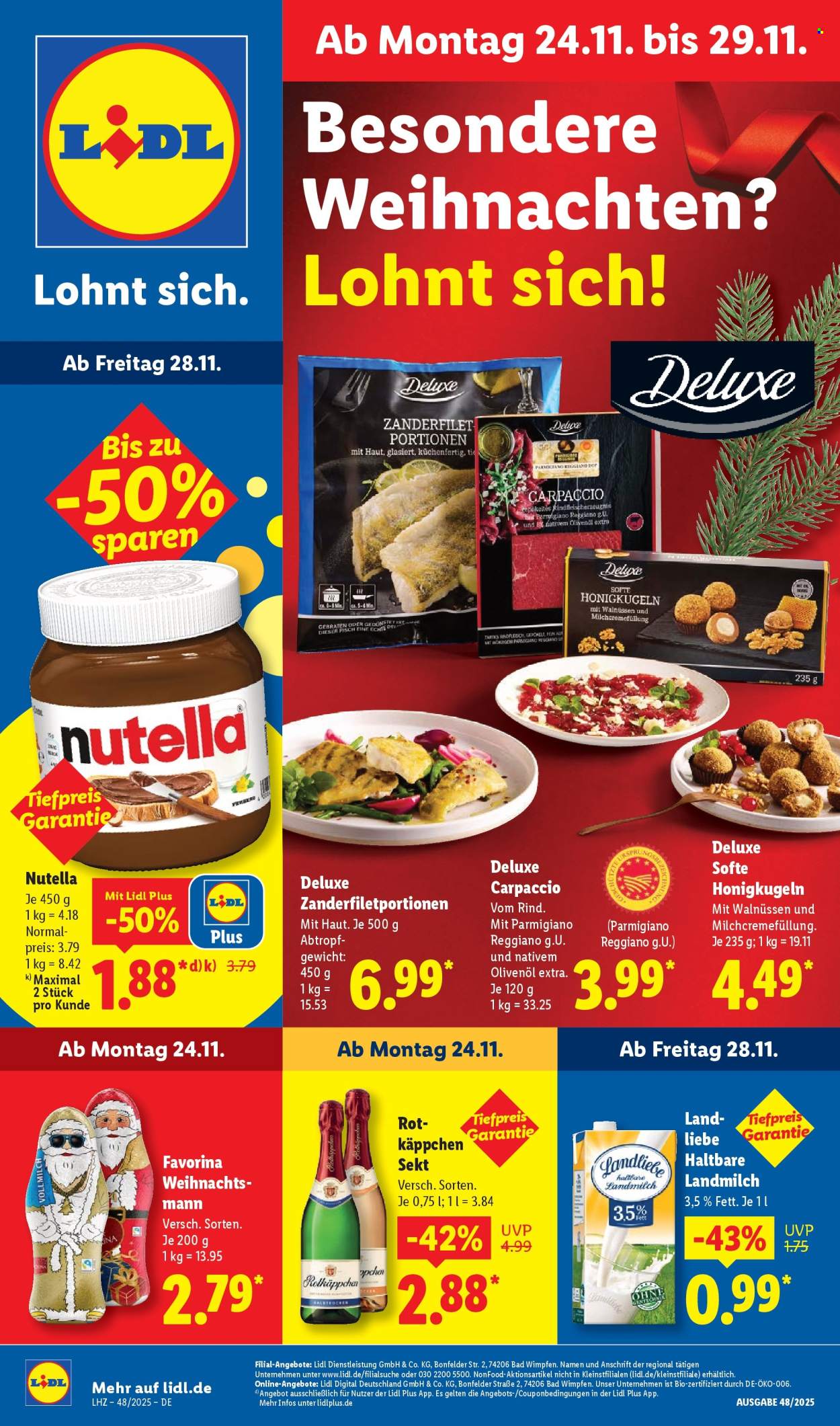 Lidl Prospekte  - 24.11.2025 - 29.11.2025. Seite 1