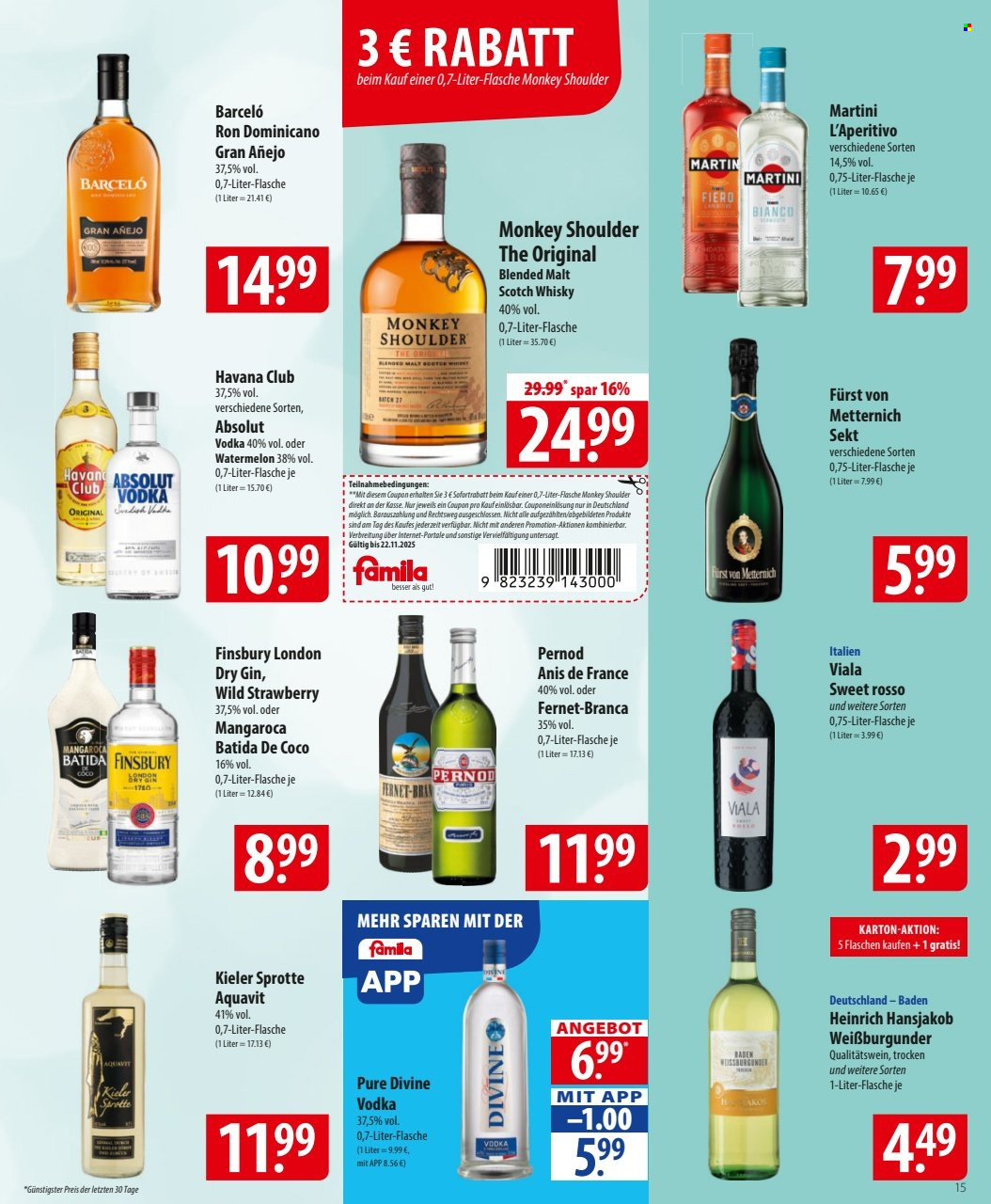 famila Prospekte  - 17.11.2025 - 22.11.2025. Seite 15
