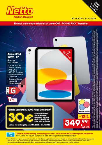 Prospekte Netto Marken-Discount - 20.11.2025 - 31.12.2025.