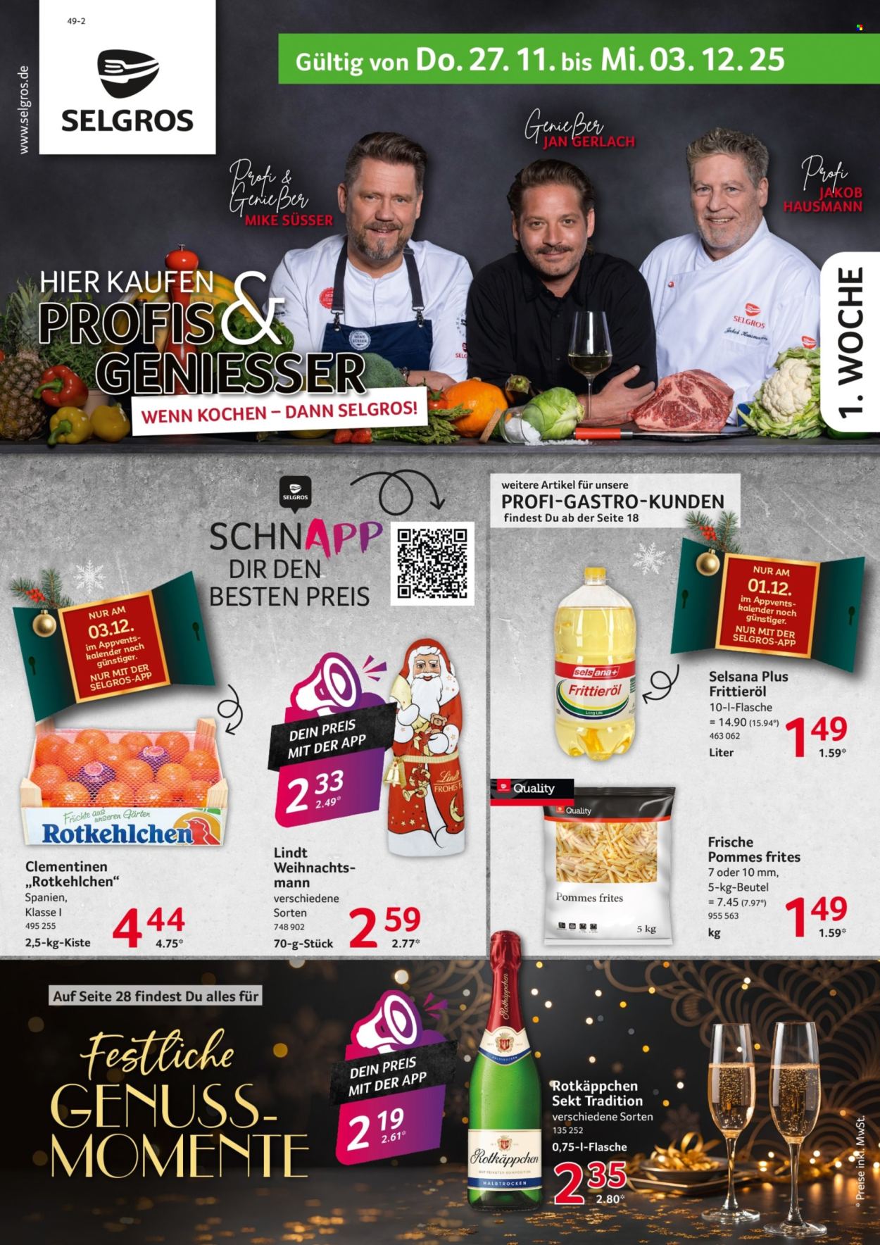 Selgros Prospekte  - 27.11.2025 - 3.12.2025. Seite 1