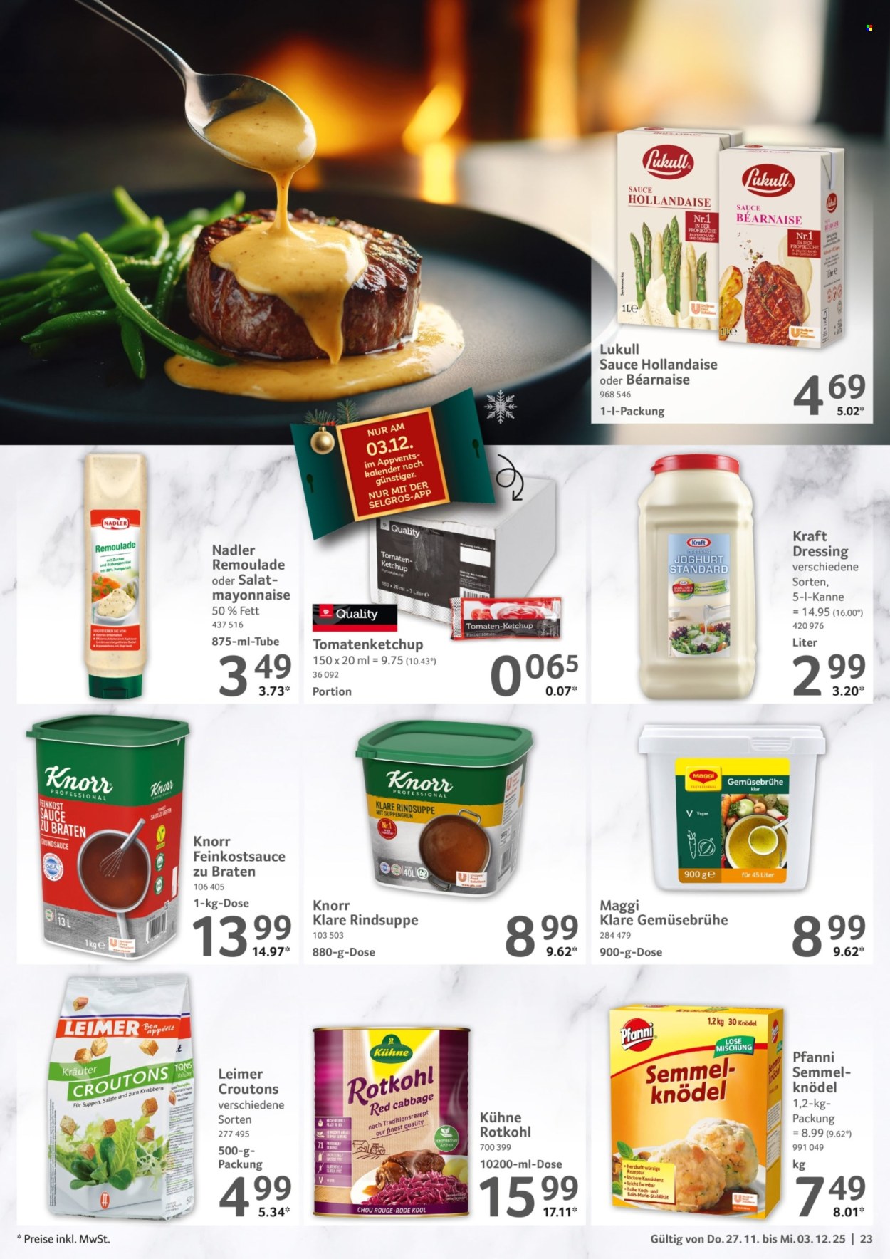 Selgros Prospekte  - 27.11.2025 - 3.12.2025. Seite 23