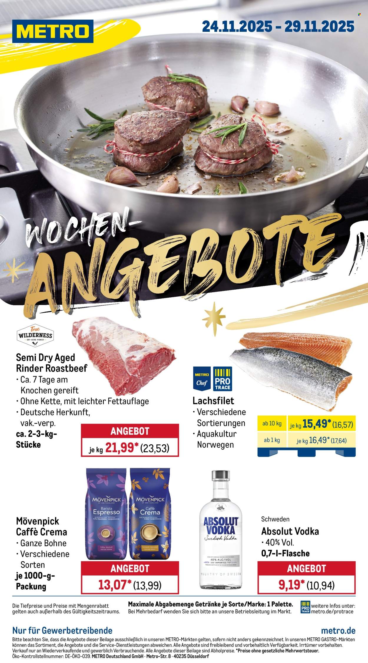 Metro Prospekte  - 24.11.2025 - 29.11.2025. Seite 1