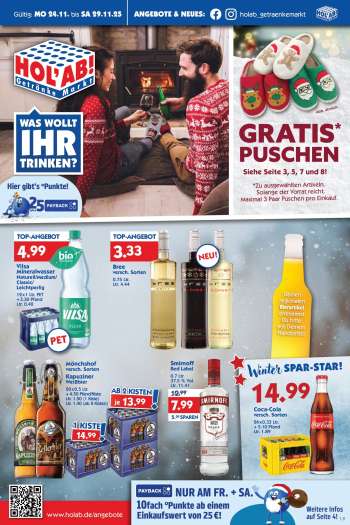 Prospekte Hol'ab! Getränkemarkt - 24.11.2025 - 29.11.2025.