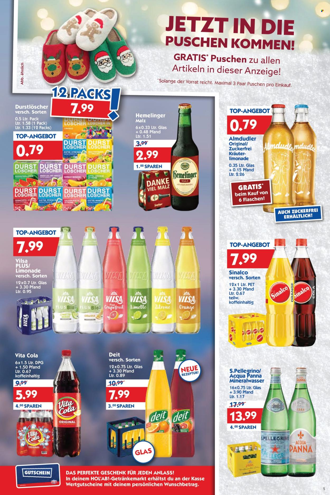 Hol'ab! Getränkemarkt Prospekte  - 24.11.2025 - 29.11.2025. Seite 5