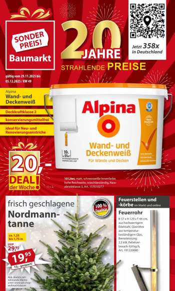 Prospekte Sonderpreis-Baumarkt - 29.11.2025 - 5.12.2025.