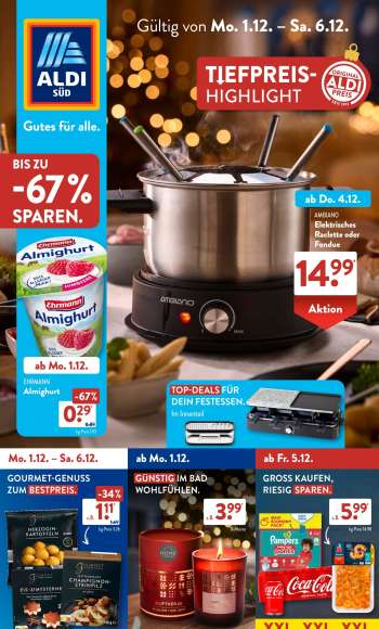 Prospekte ALDI SÜD - 1.12.2025 - 6.12.2025.