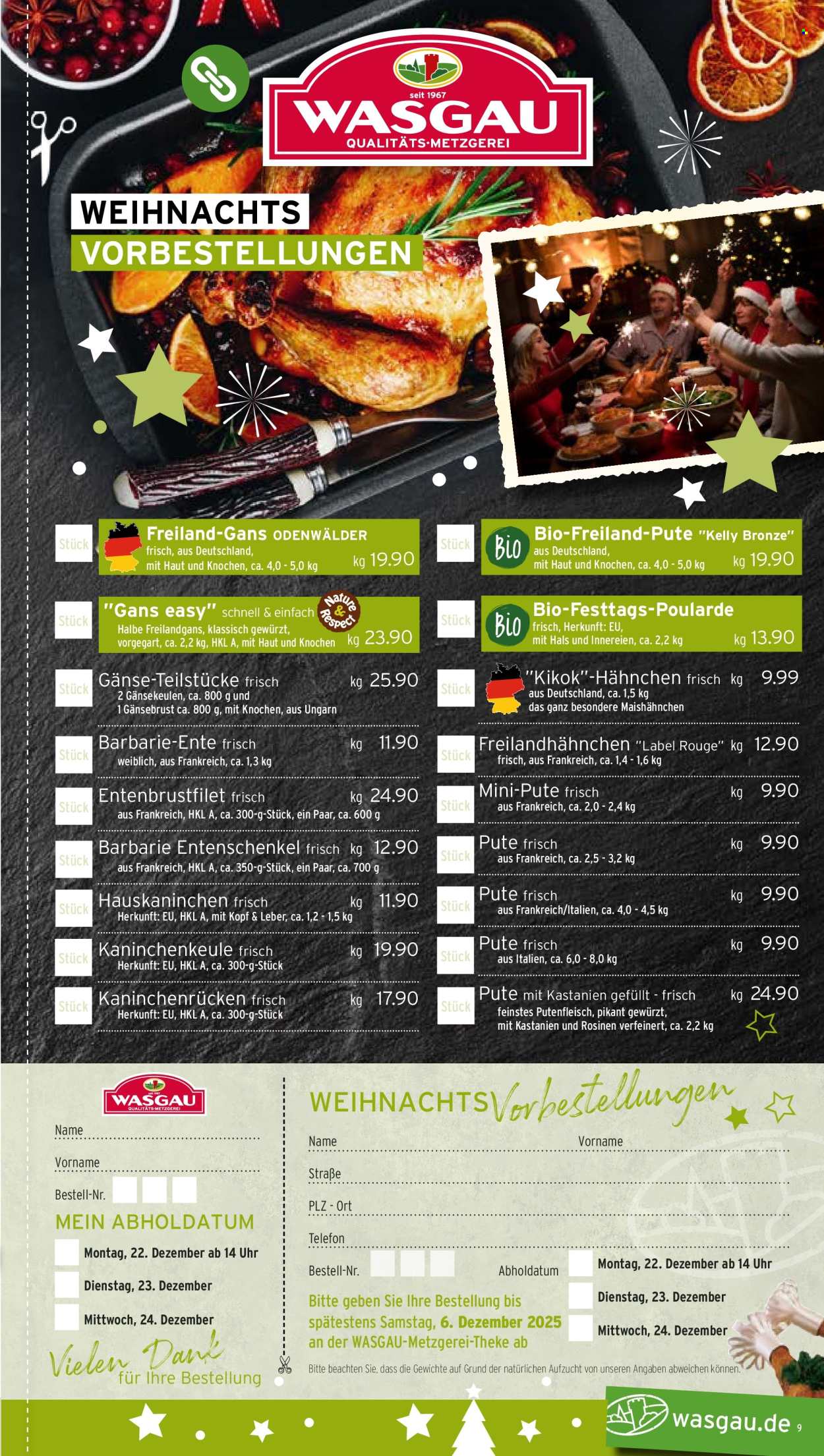 Wasgau Prospekte  - 24.11.2025 - 29.11.2025. Seite 9