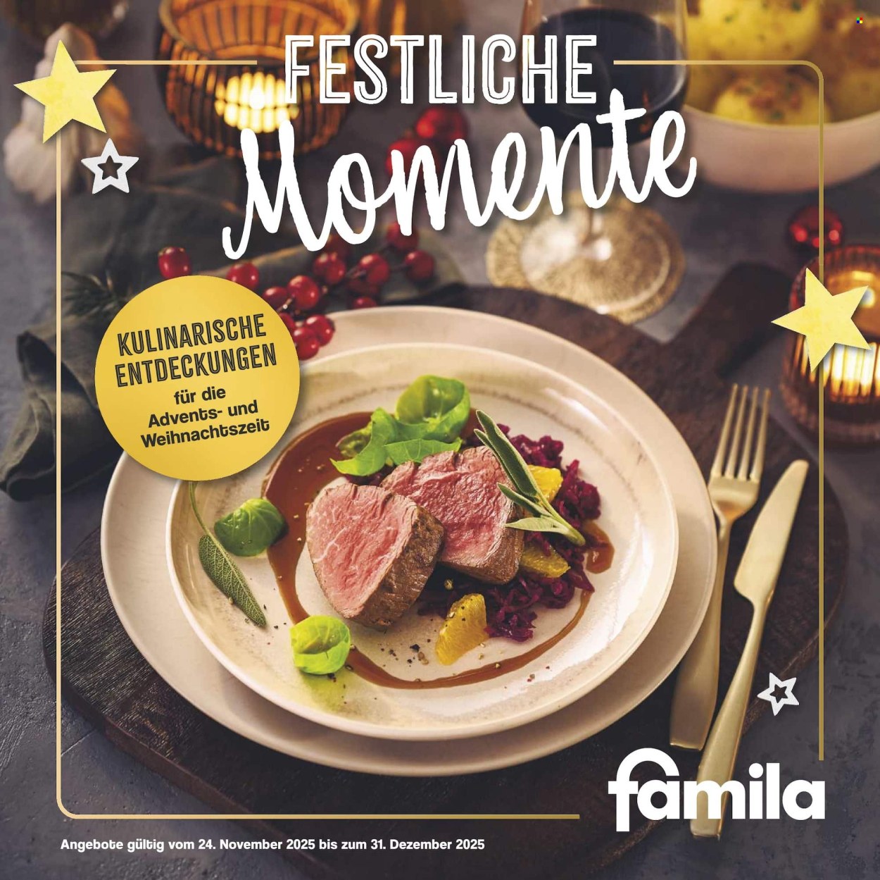 famila Prospekte  - 24.11.2025 - 31.12.2025. Seite 1