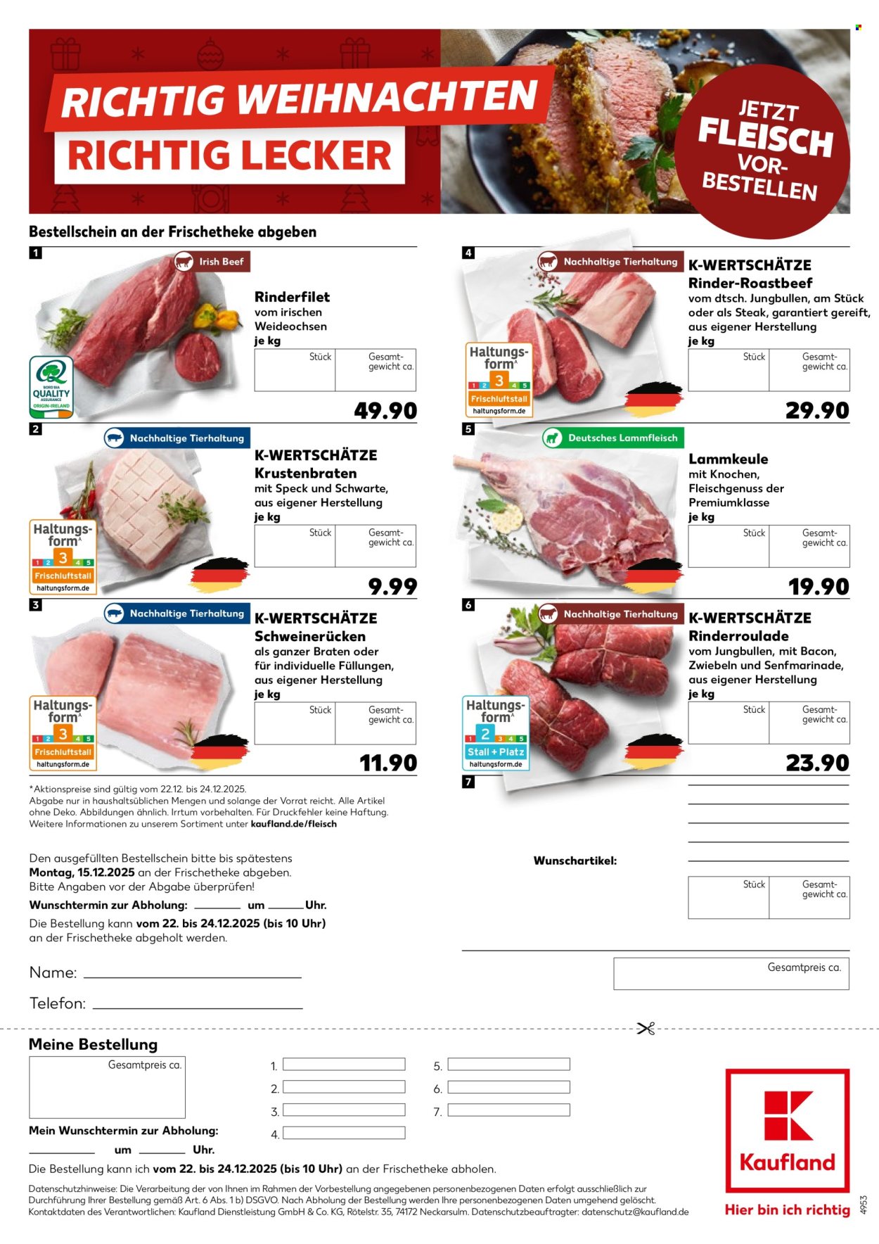 Kaufland Prospekte  - 24.11.2025 - 15.12.2025. Seite 1
