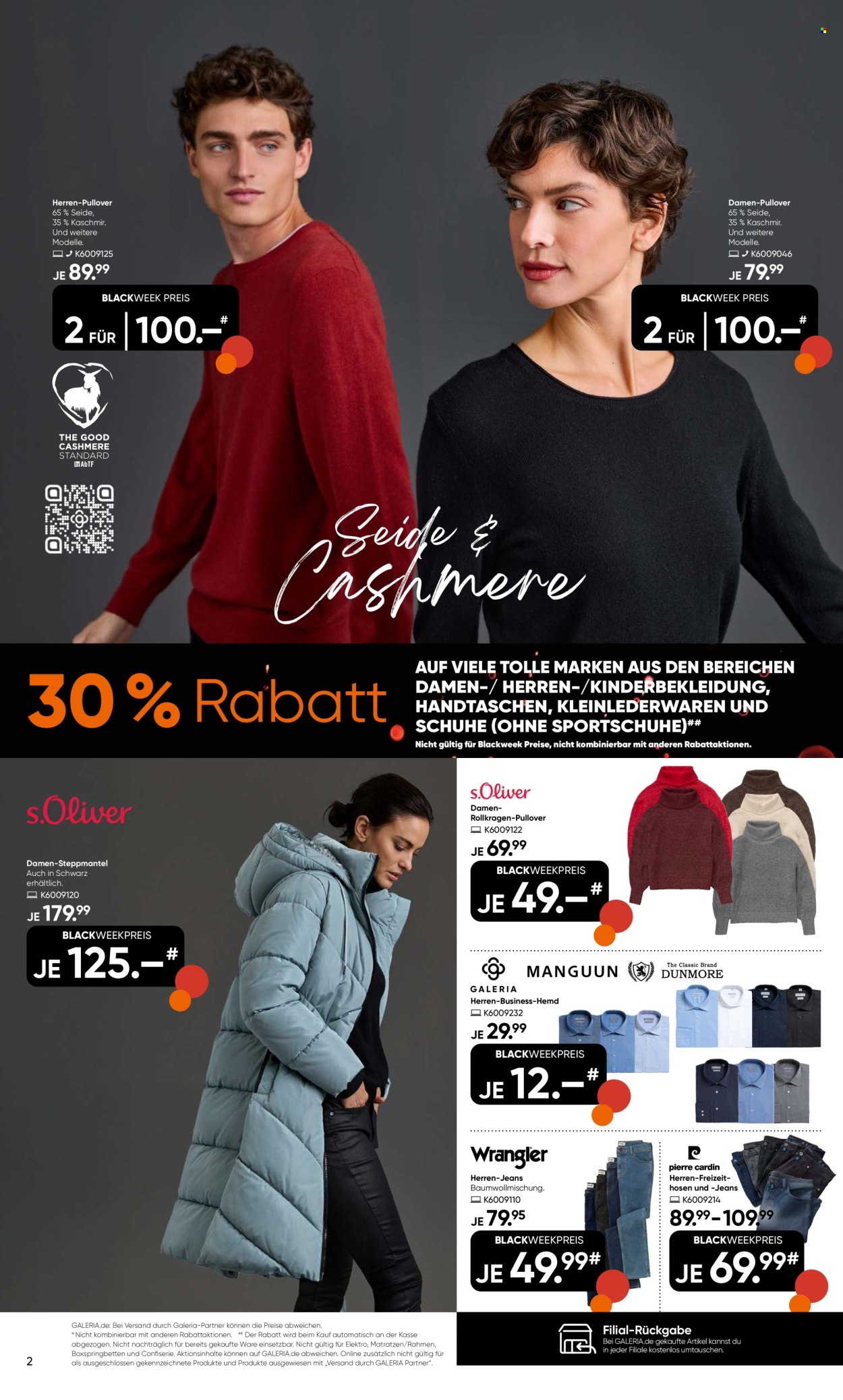GALERIA Karstadt Kaufhof Prospekte  - 24.11.2025 - 2.12.2025. Seite 2