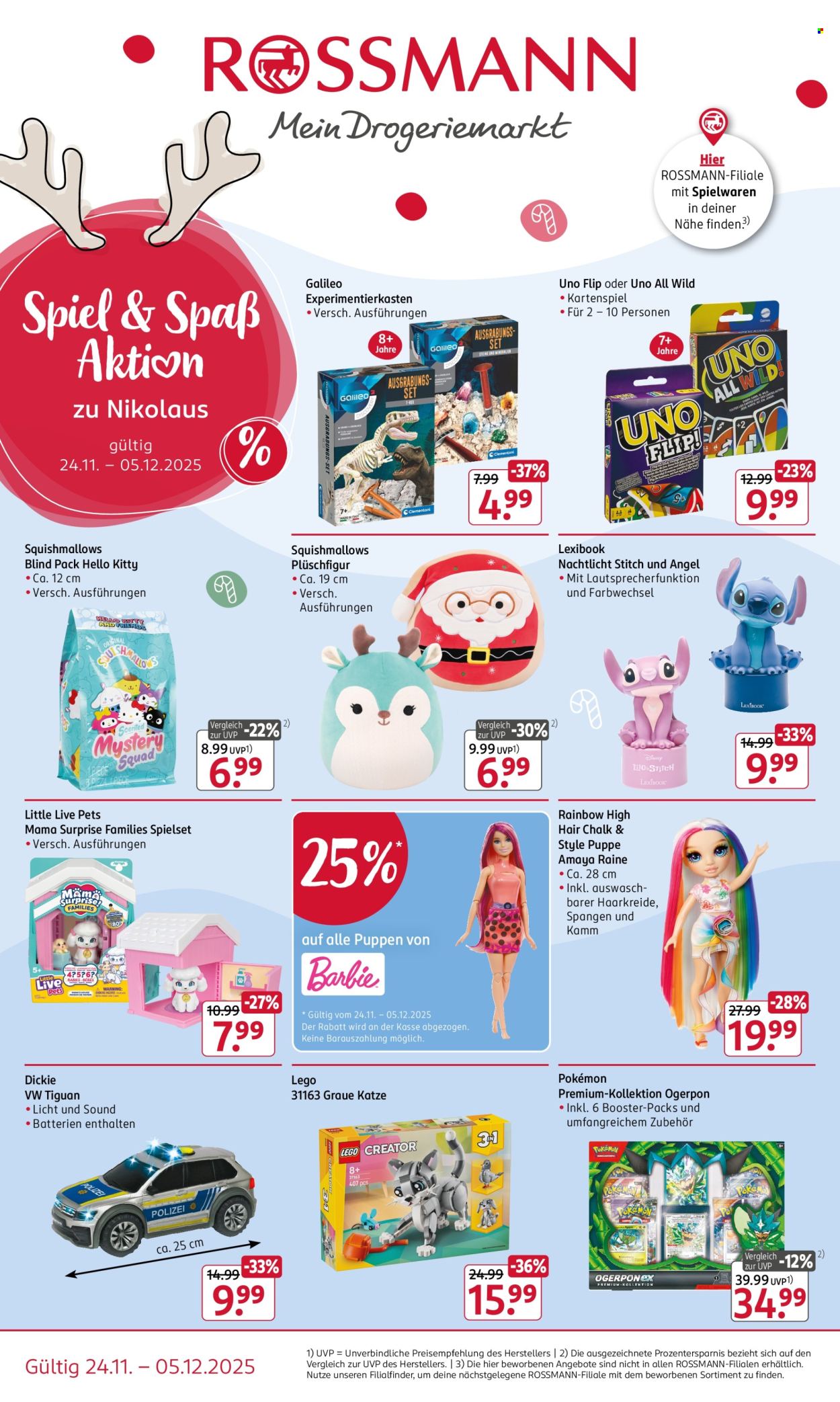 Rossmann Prospekte  - 24.11.2025 - 5.12.2025. Seite 1