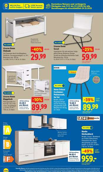 thumbnail - LIVARNO home Sitzbank
