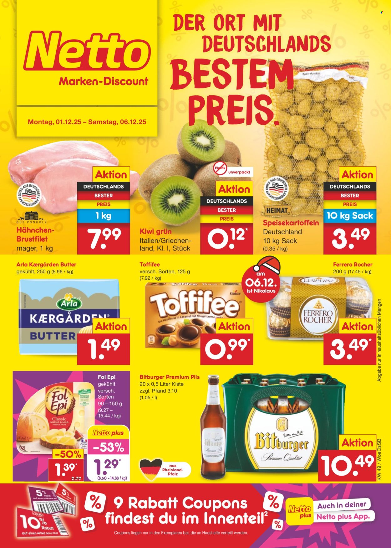 Netto Marken-Discount Prospekte  - 1.12.2025 - 6.12.2025. Seite 1