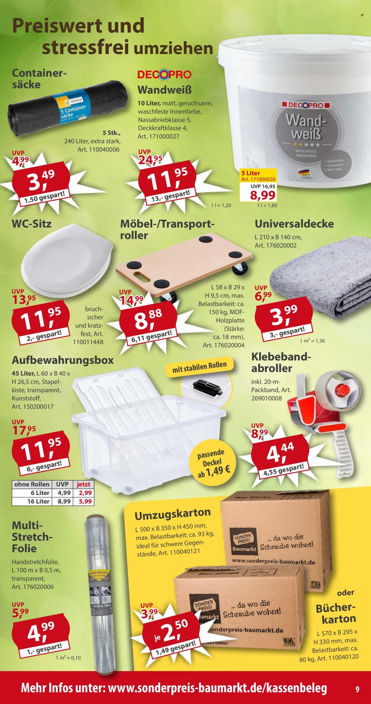 Sonderpreis-Baumarkt Prospekte  - 6.12.2025 - 12.12.2025. Seite 9