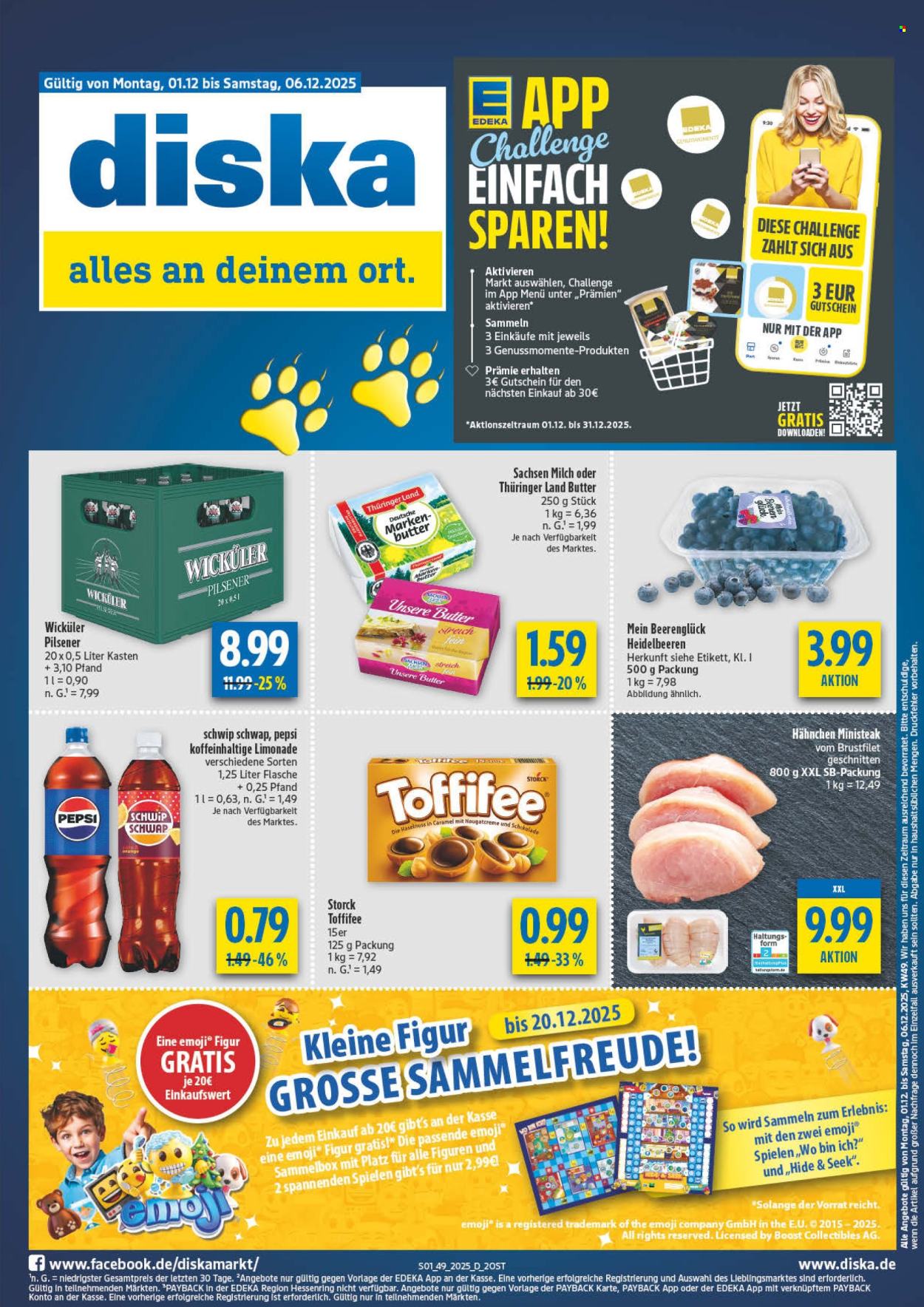 Diska Prospekte  - 1.12.2025 - 6.12.2025. Seite 1