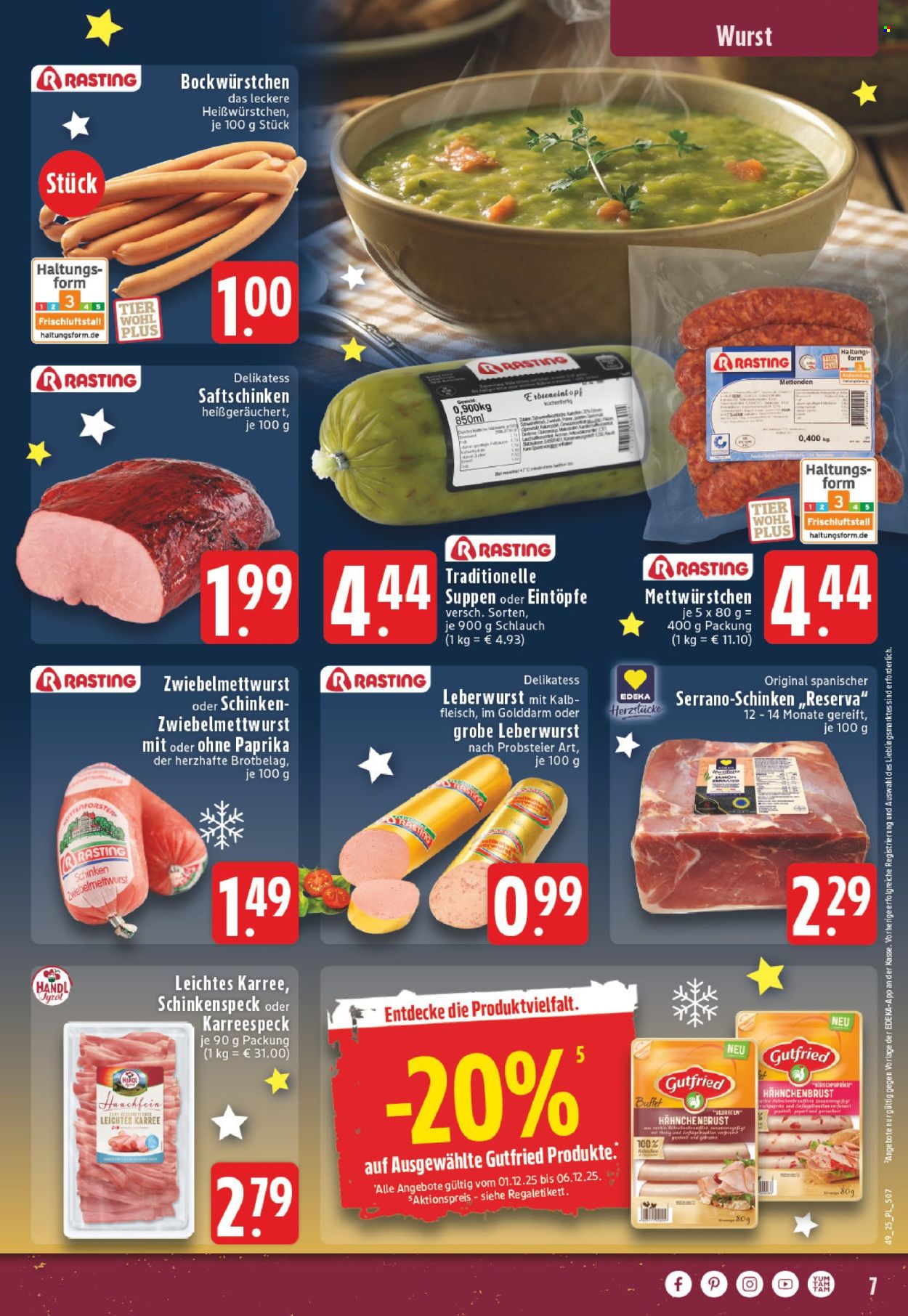 Edeka Prospekte  - 1.12.2025 - 6.12.2025. Seite 7