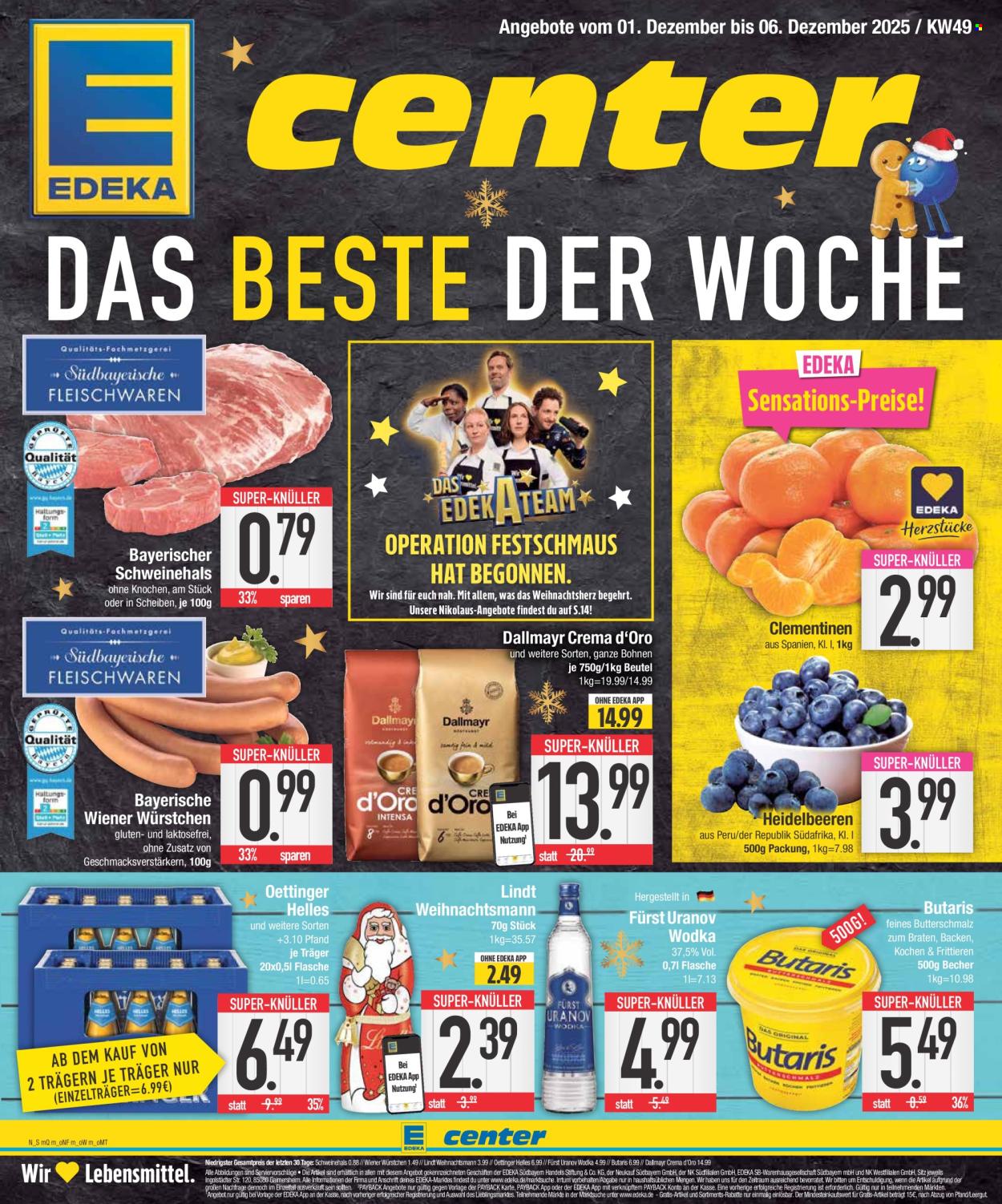 Edeka Prospekte  - 1.12.2025 - 6.12.2025. Seite 1