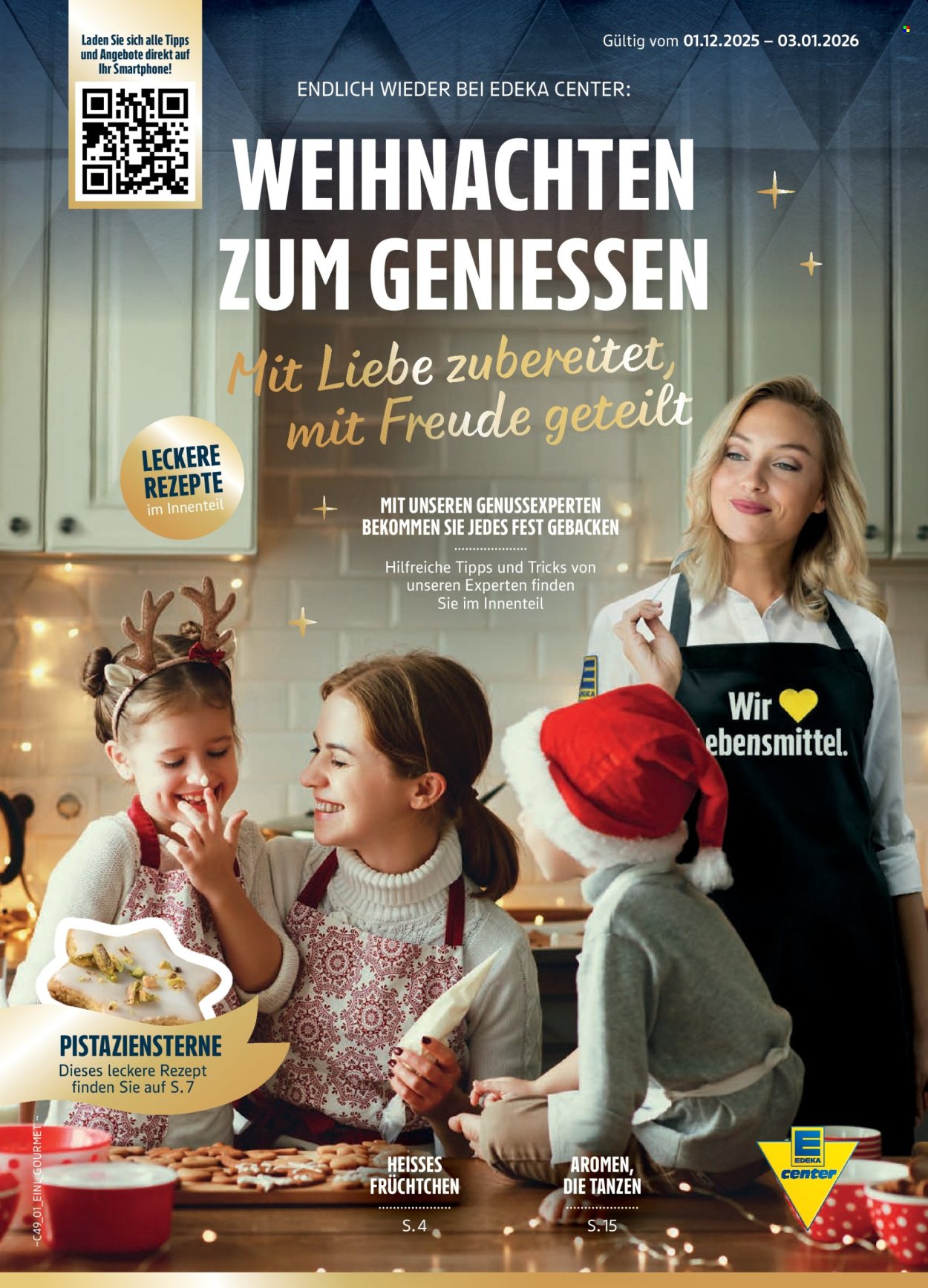 Edeka Prospekte  - 1.12.2025 - 3.01.2026. Seite 1