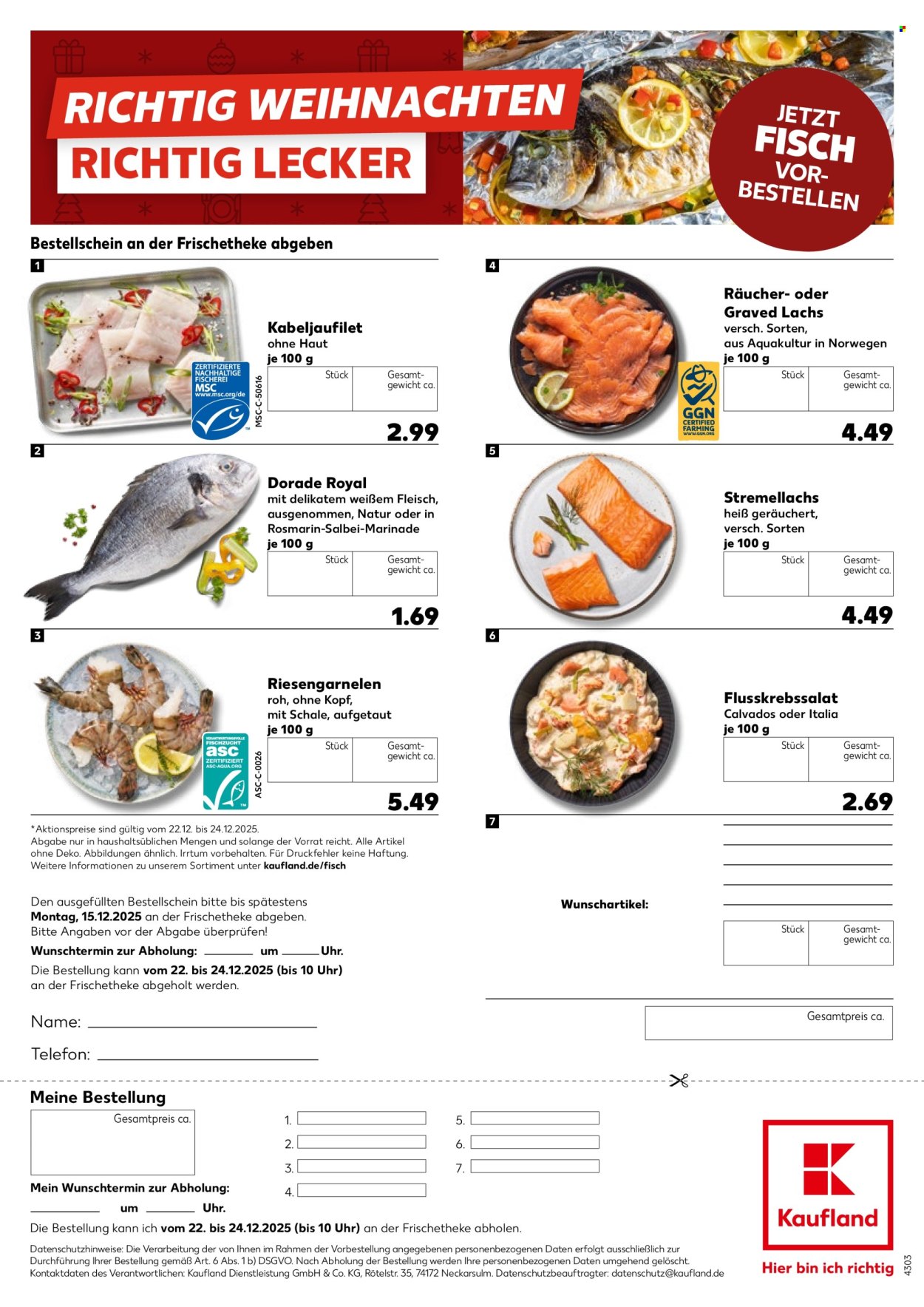 Kaufland Prospekte  - 23.11.2025 - 15.12.2025. Seite 1