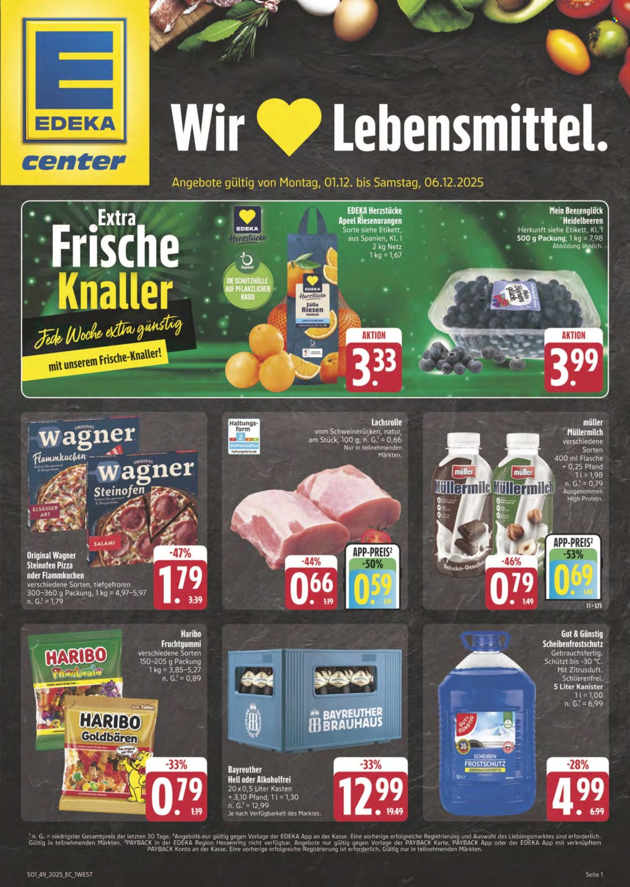 E center Prospekte  - 1.12.2025 - 6.12.2025. Seite 1