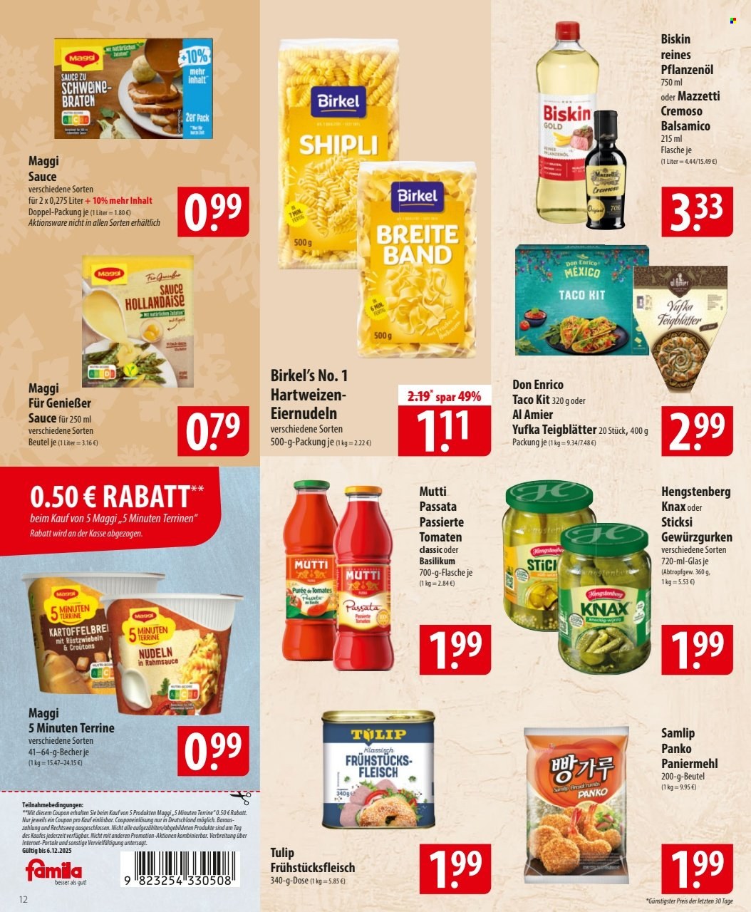 famila Prospekte  - 1.12.2025 - 6.12.2025. Seite 12